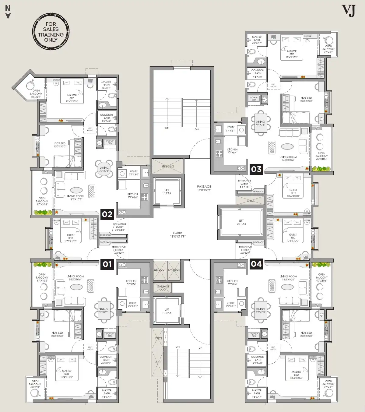 VJ Yashwin Orizzonte Floor plan 3