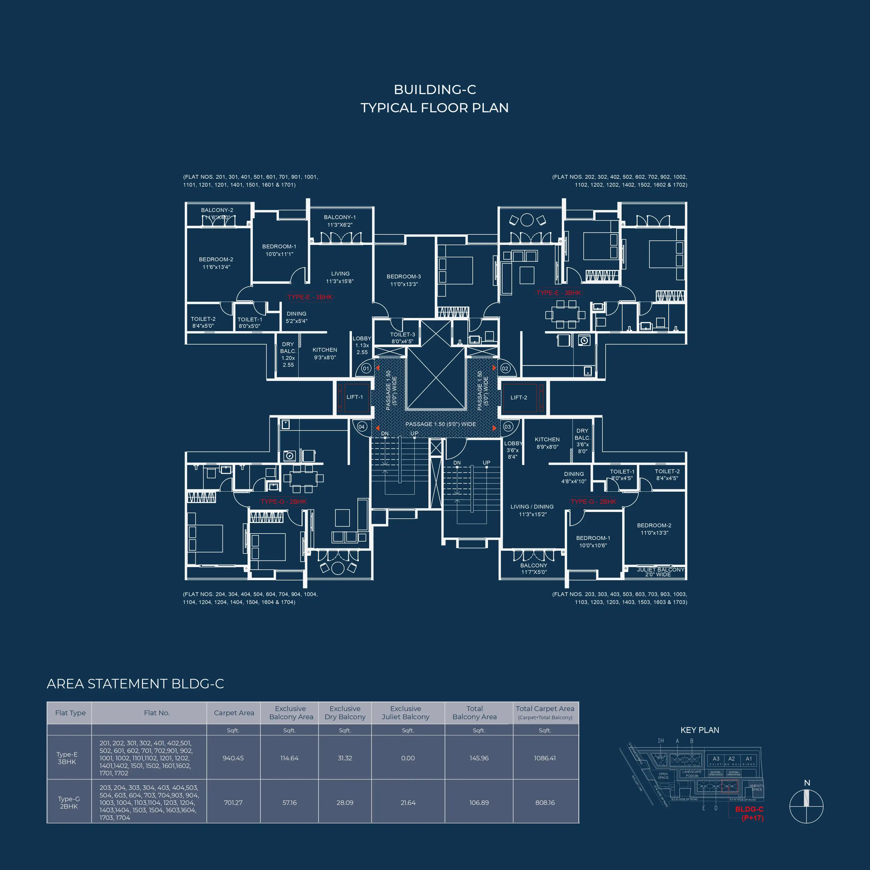 Kohinoor Presidentia Floor plan 1
