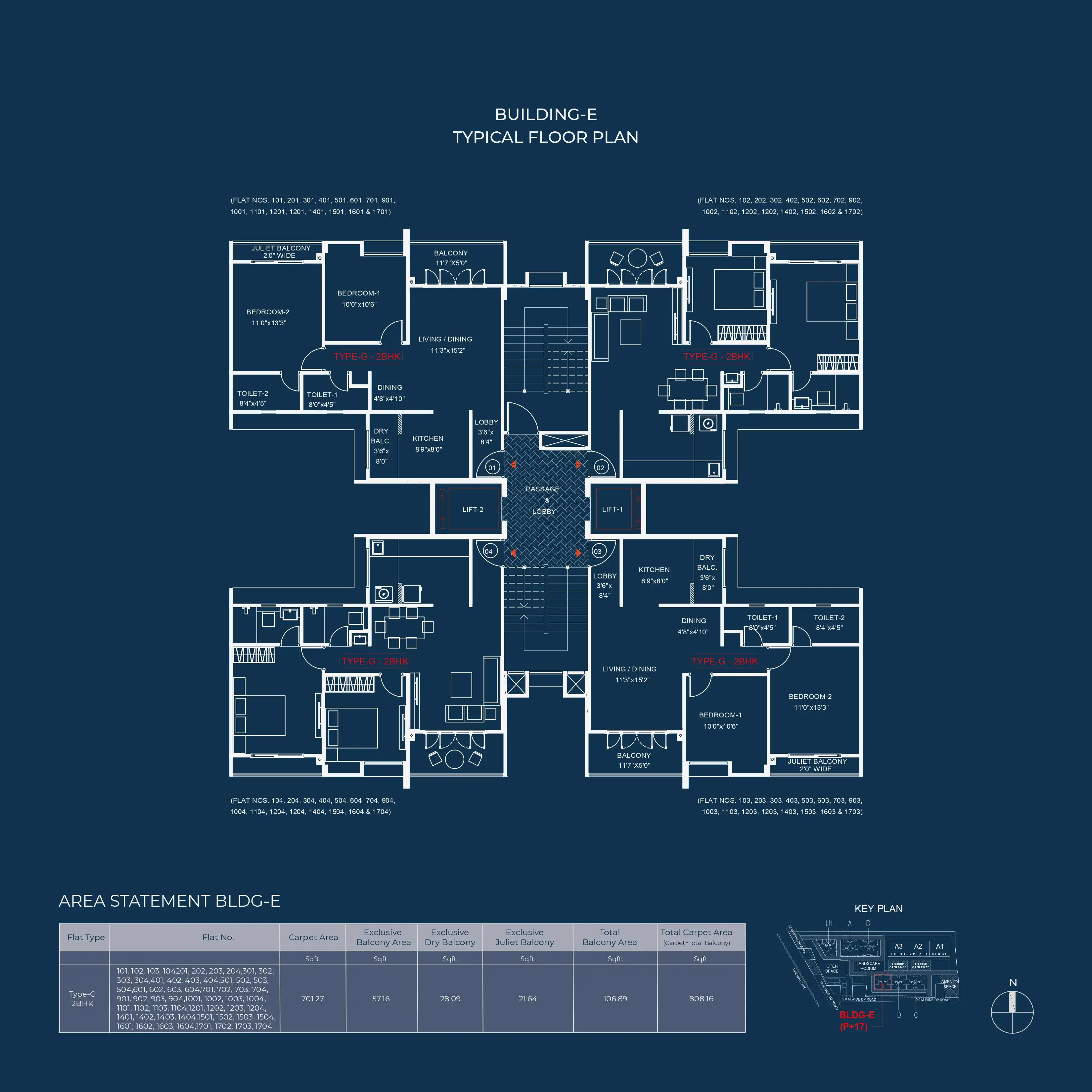 Kohinoor Presidentia Floor plan 3