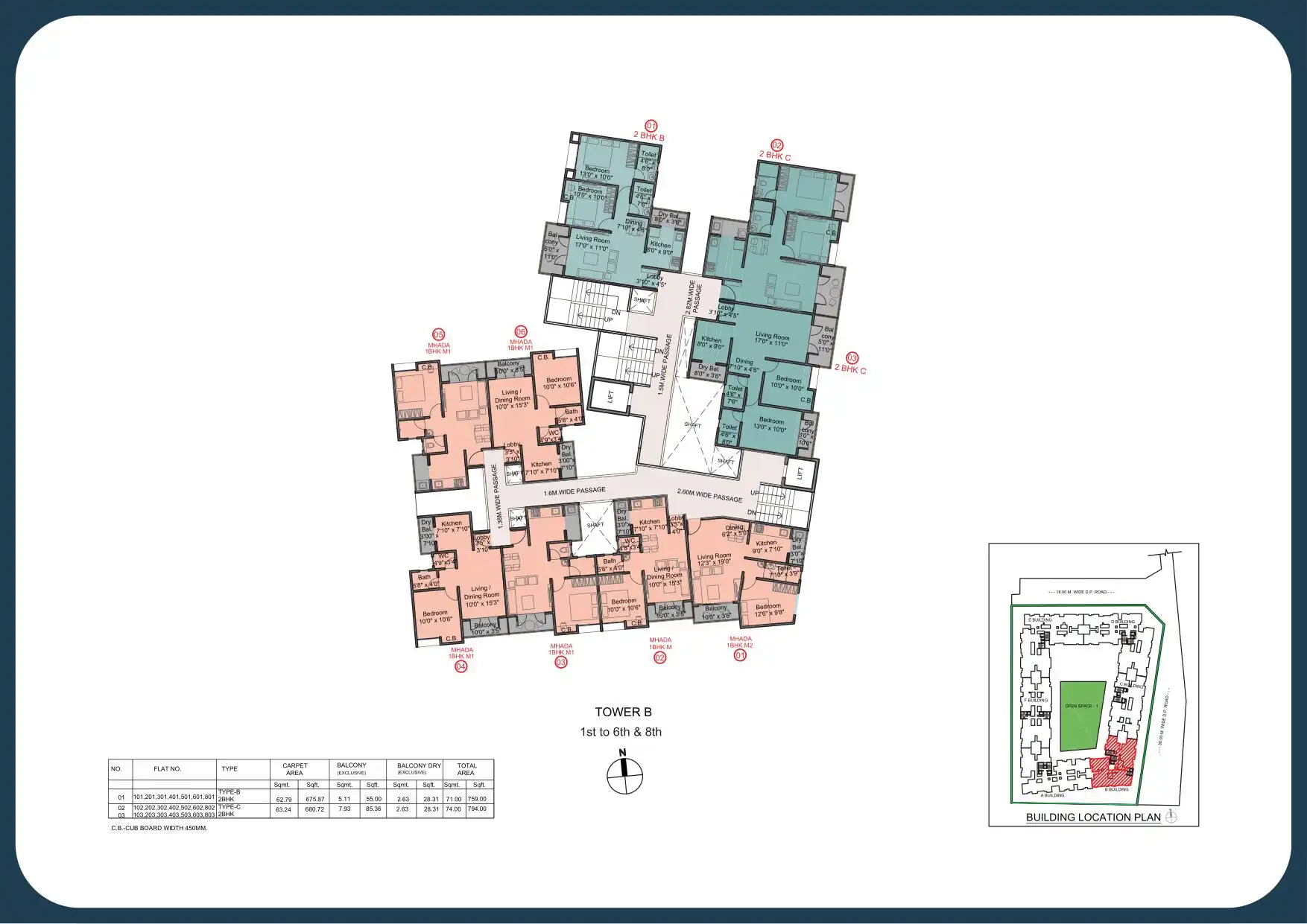 Kohinoor Viva City Floor plan 3