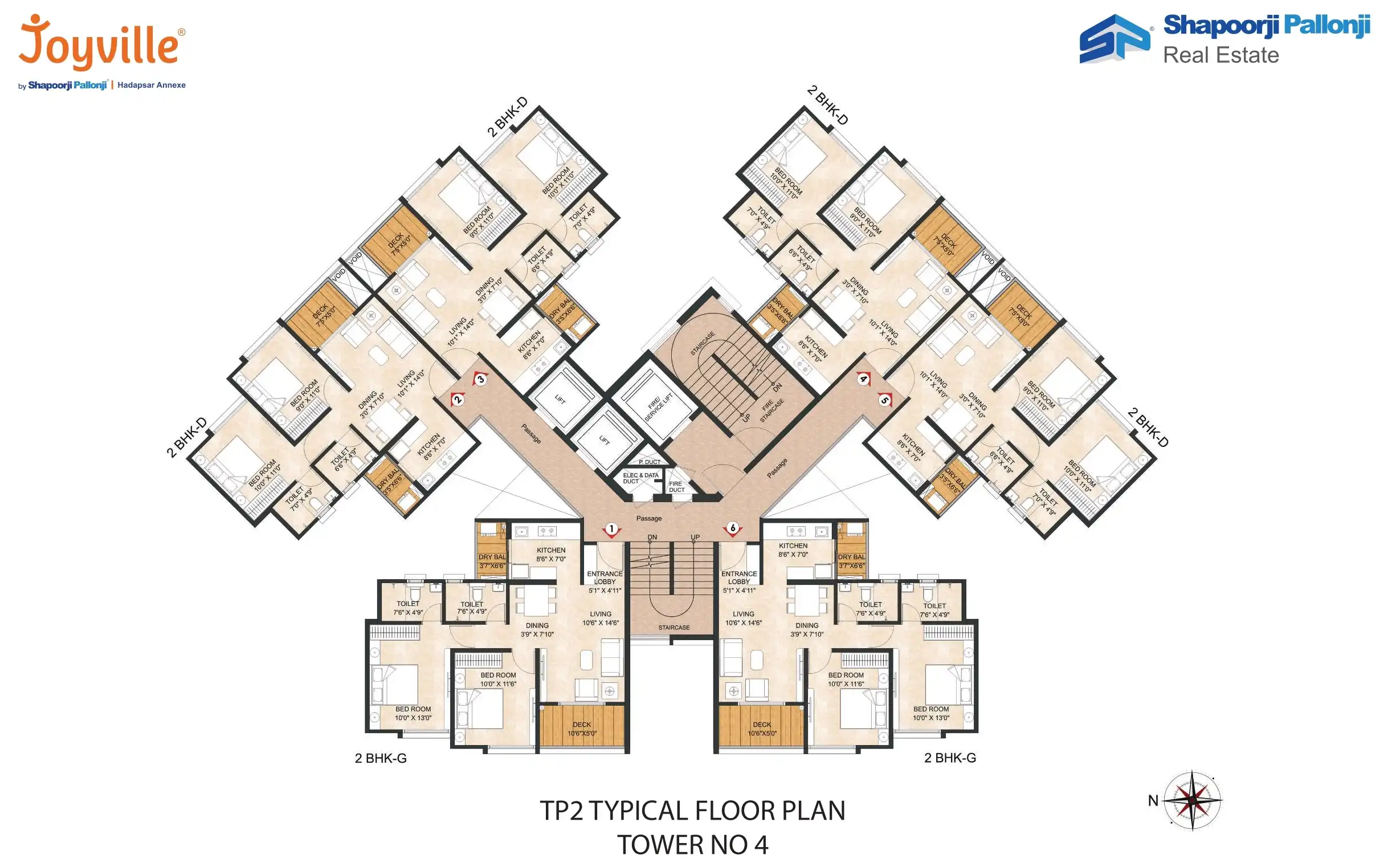 Joyville Hadapsar Floor plan 4