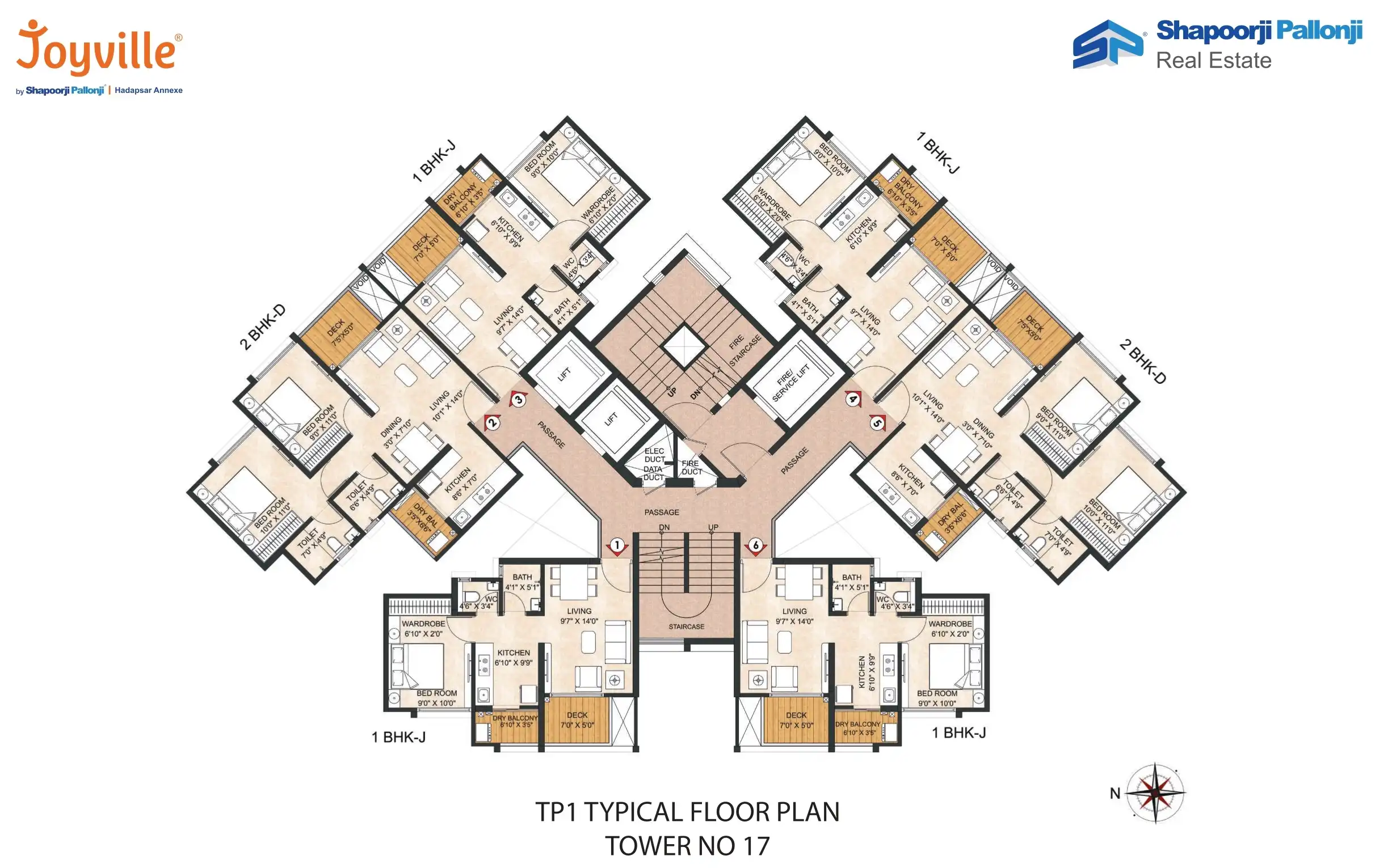 Joyville Hadapsar Floor plan 6