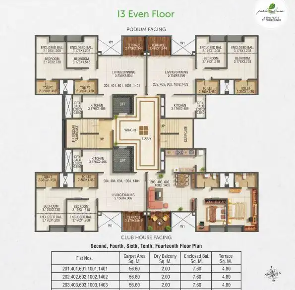 Kumar Park Infinia Floor plan 3