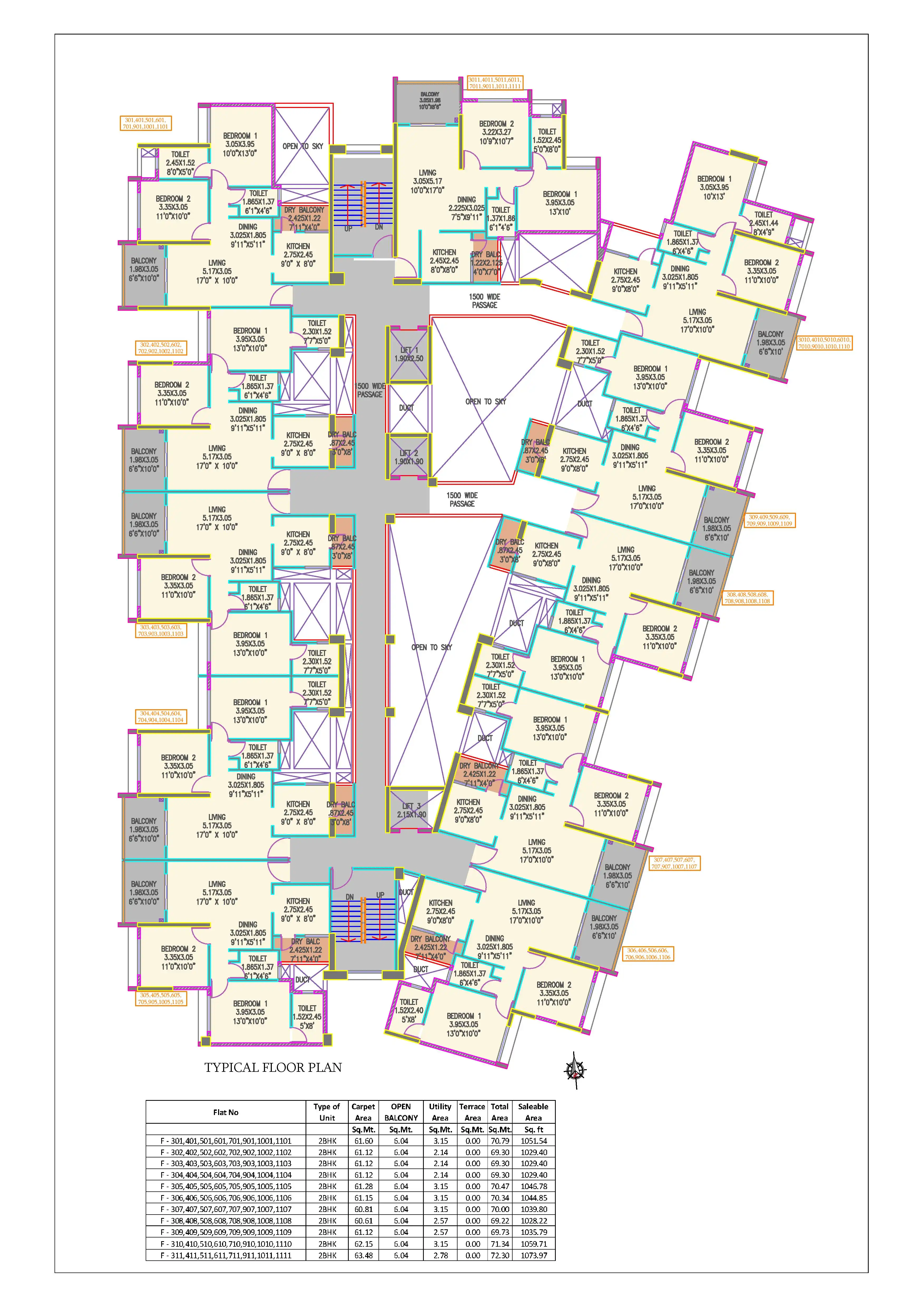 Ganga Acropolis Floor plan 2