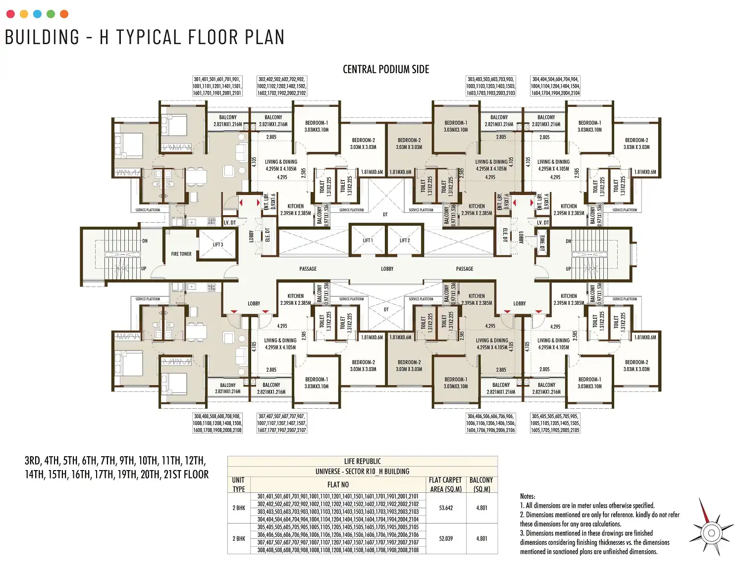 Kolte Patil Universe Floor plan 3