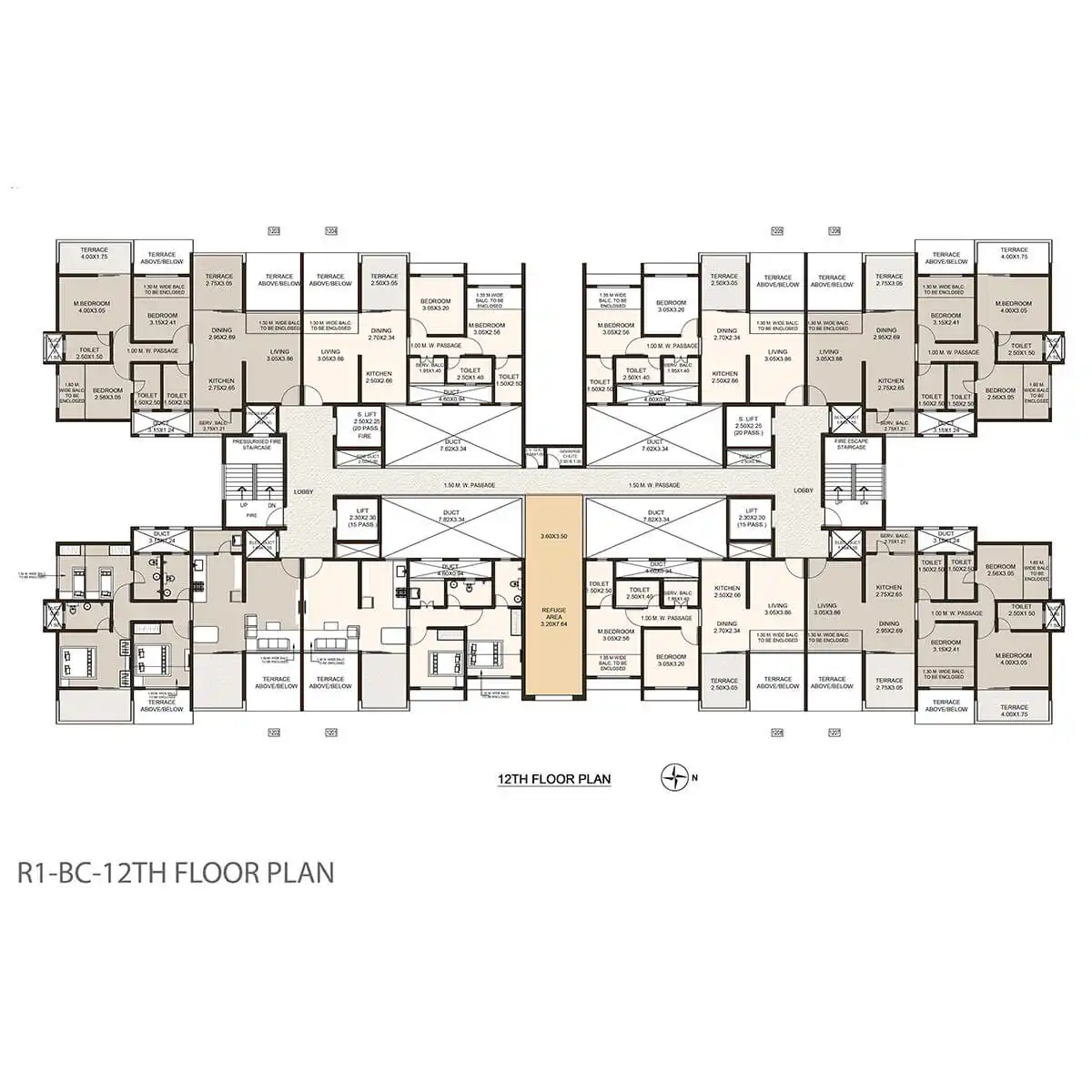 Kolte Patil Arezo Floor plan 2