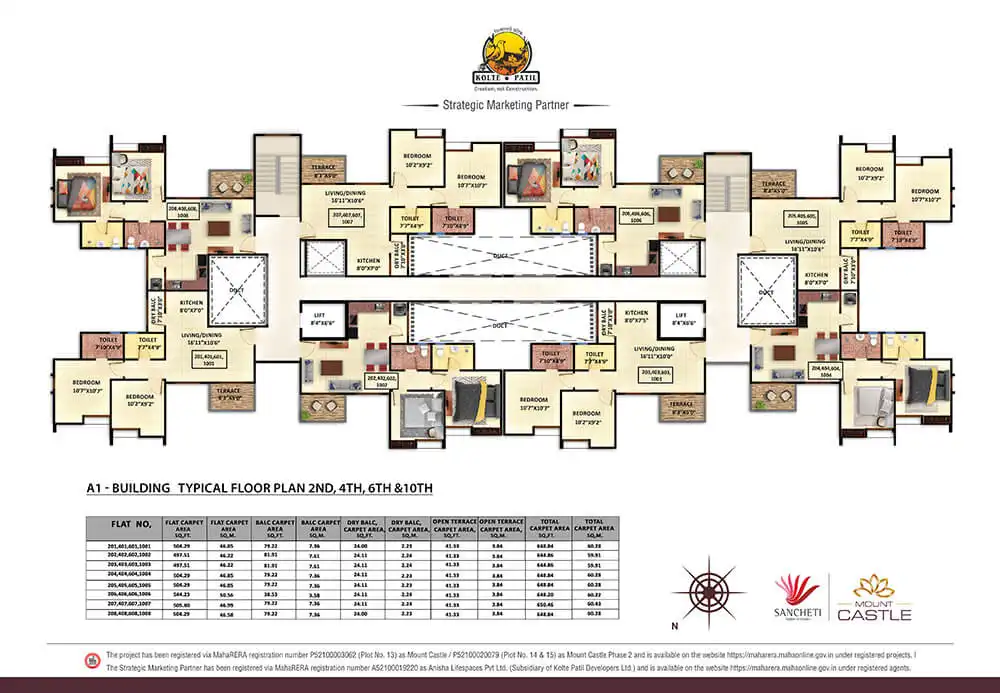 Kolte Patil Mount Castle Floor plan 2