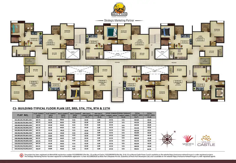 Kolte Patil Mount Castle Floor plan 3