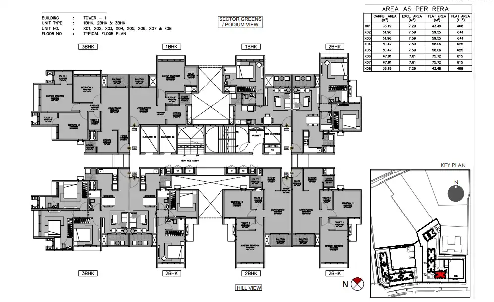 Godrej Green Vistas Floor plan 1