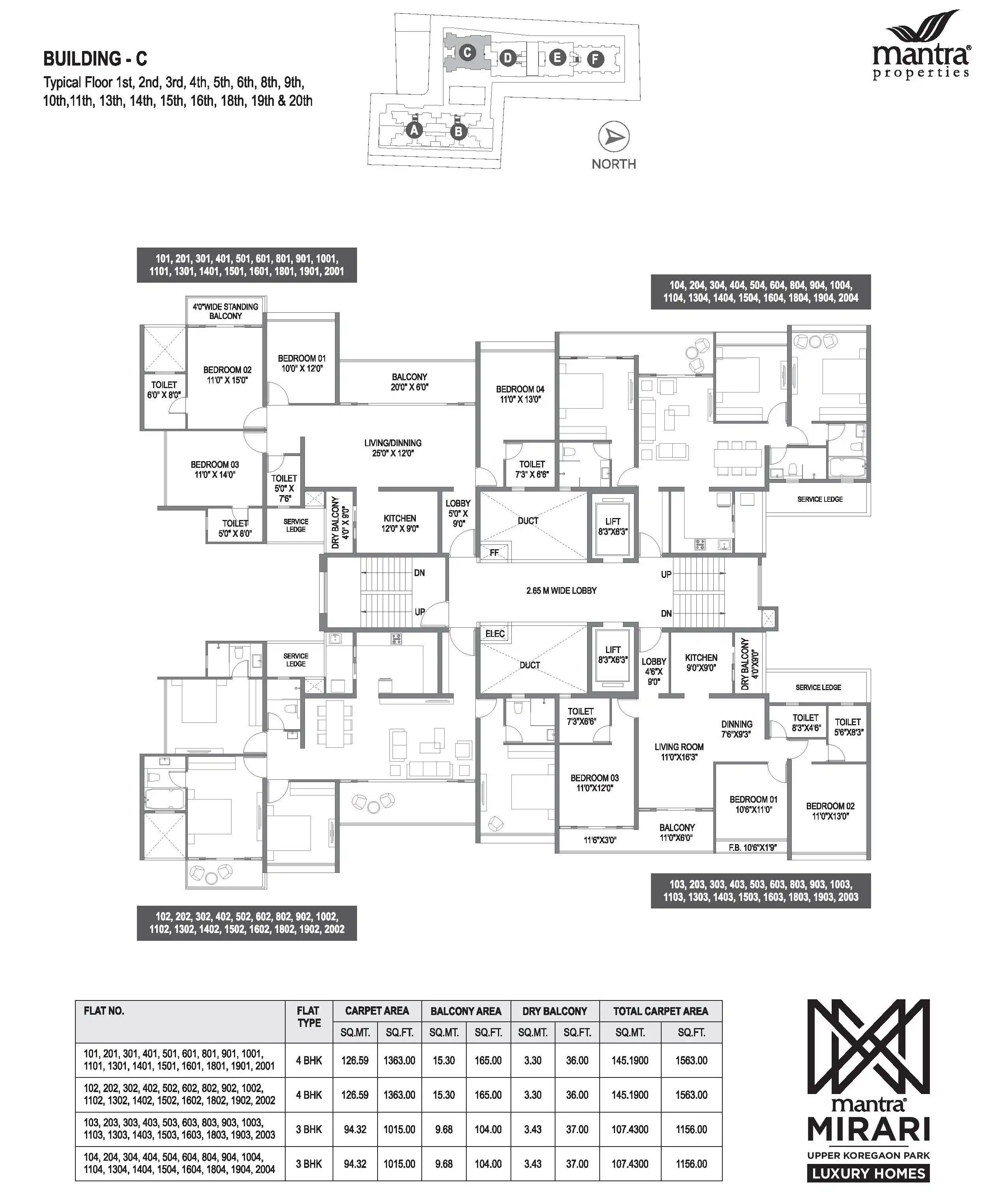Mantra Mirari Floor plan 4