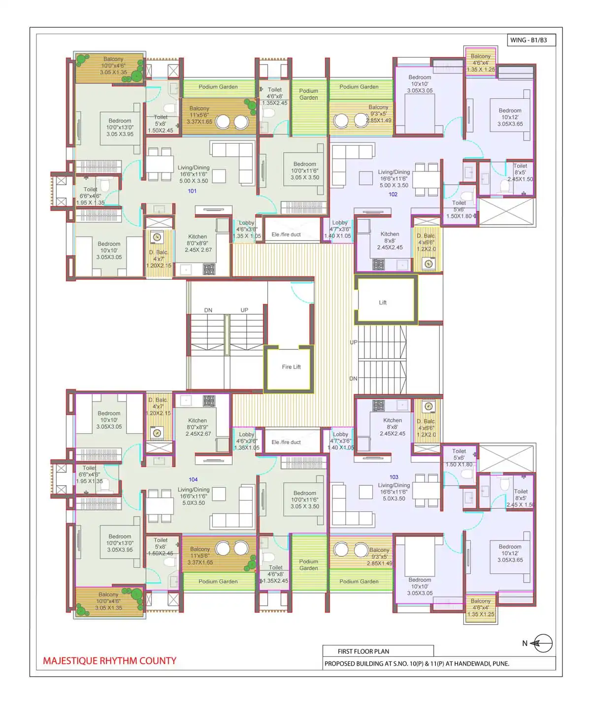 Majestique Rhythm County Floor plan 1