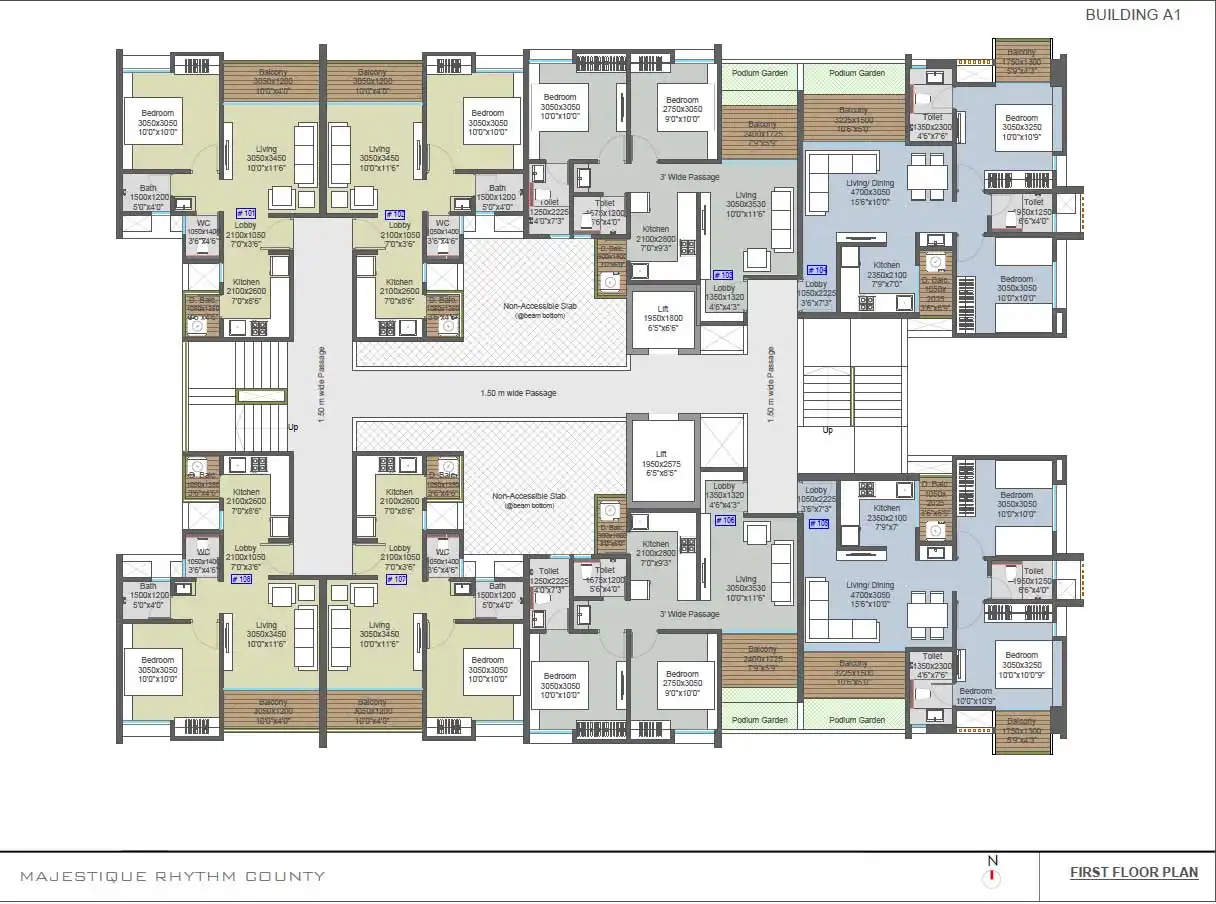 Majestique Rhythm County Floor plan 3