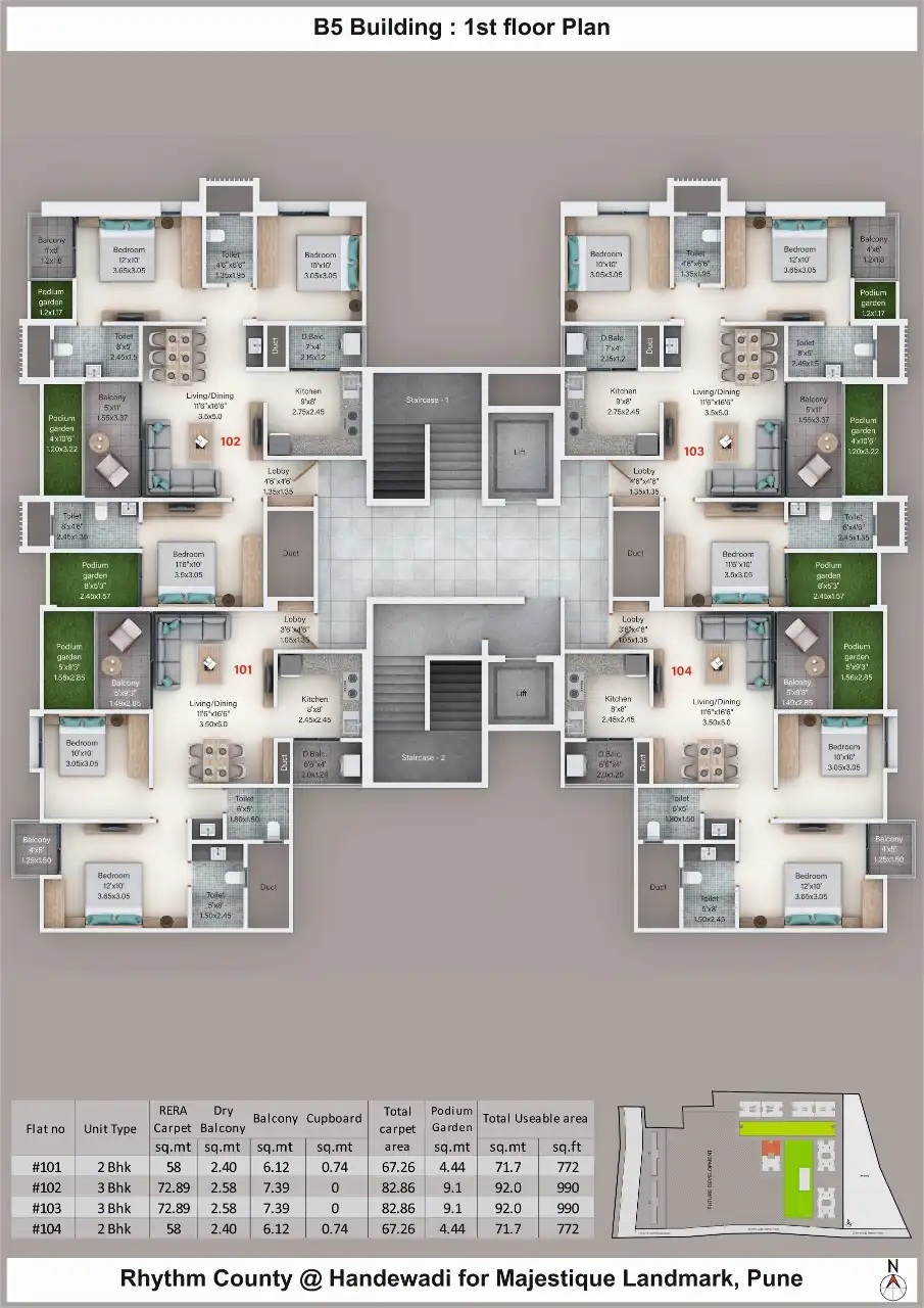 Majestique Rhythm County Floor plan 8
