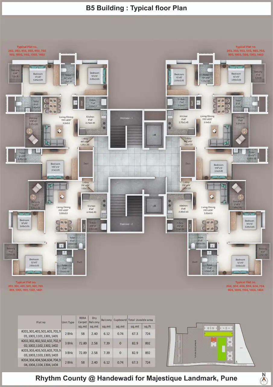 Majestique Rhythm County Floor plan 9