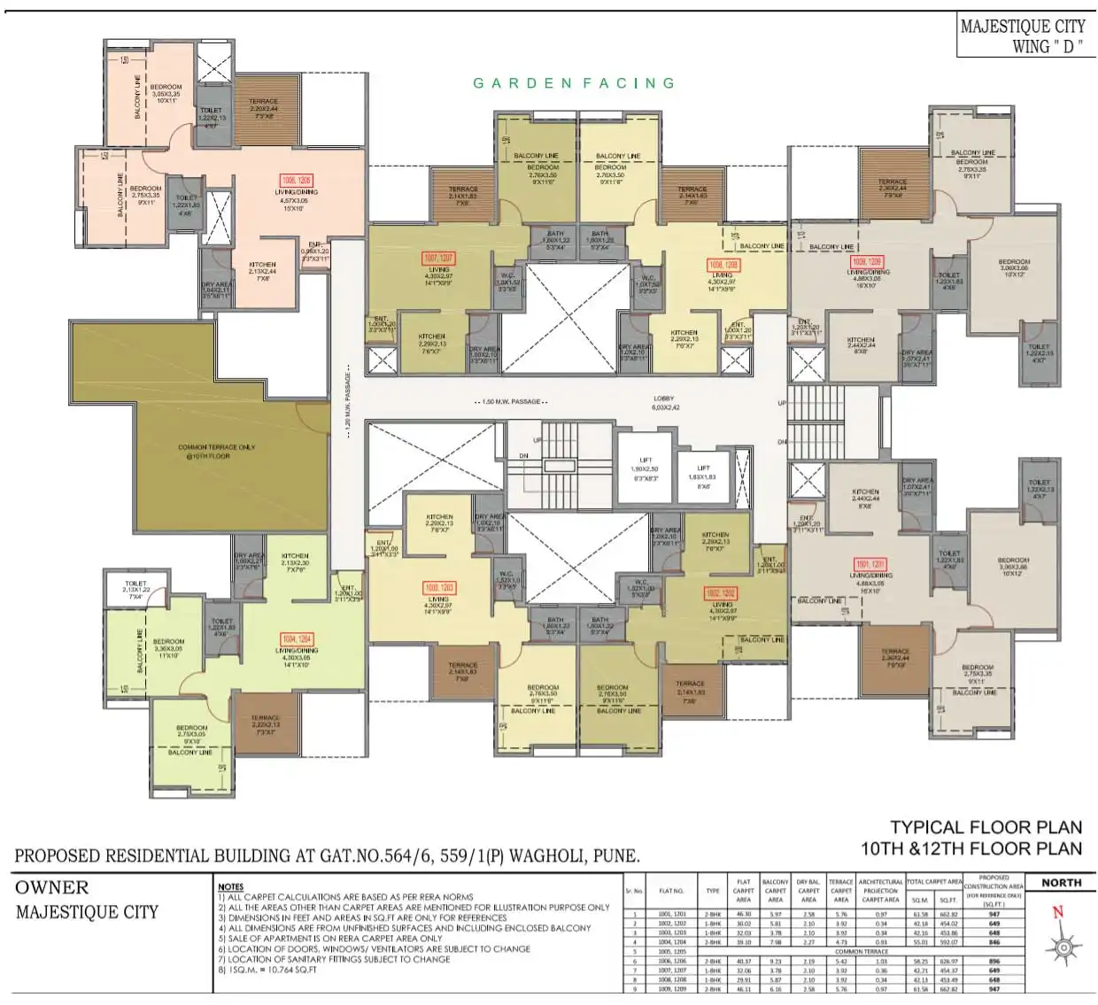 Majestique City Floor plan 1