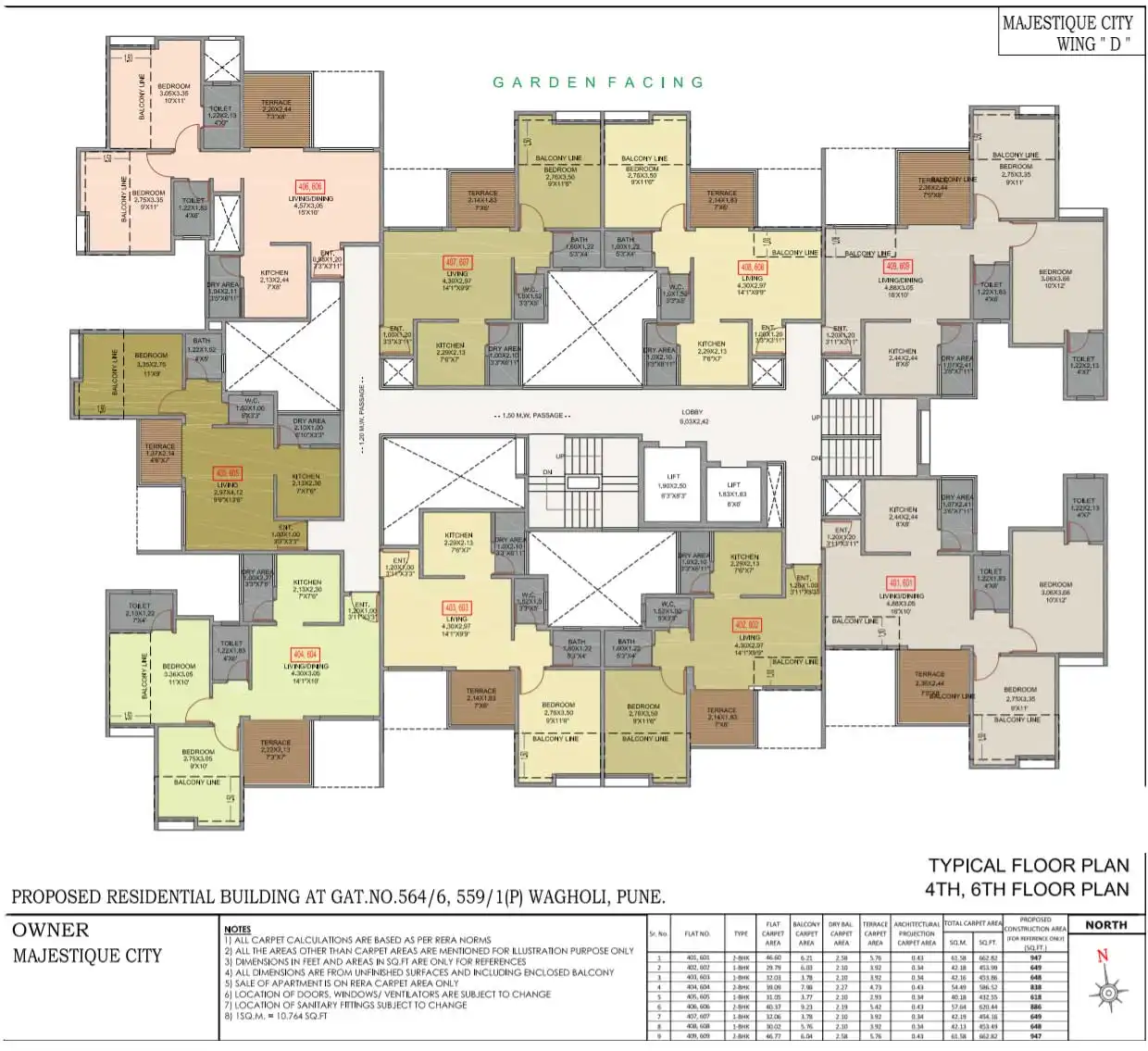 Majestique City Floor plan 4