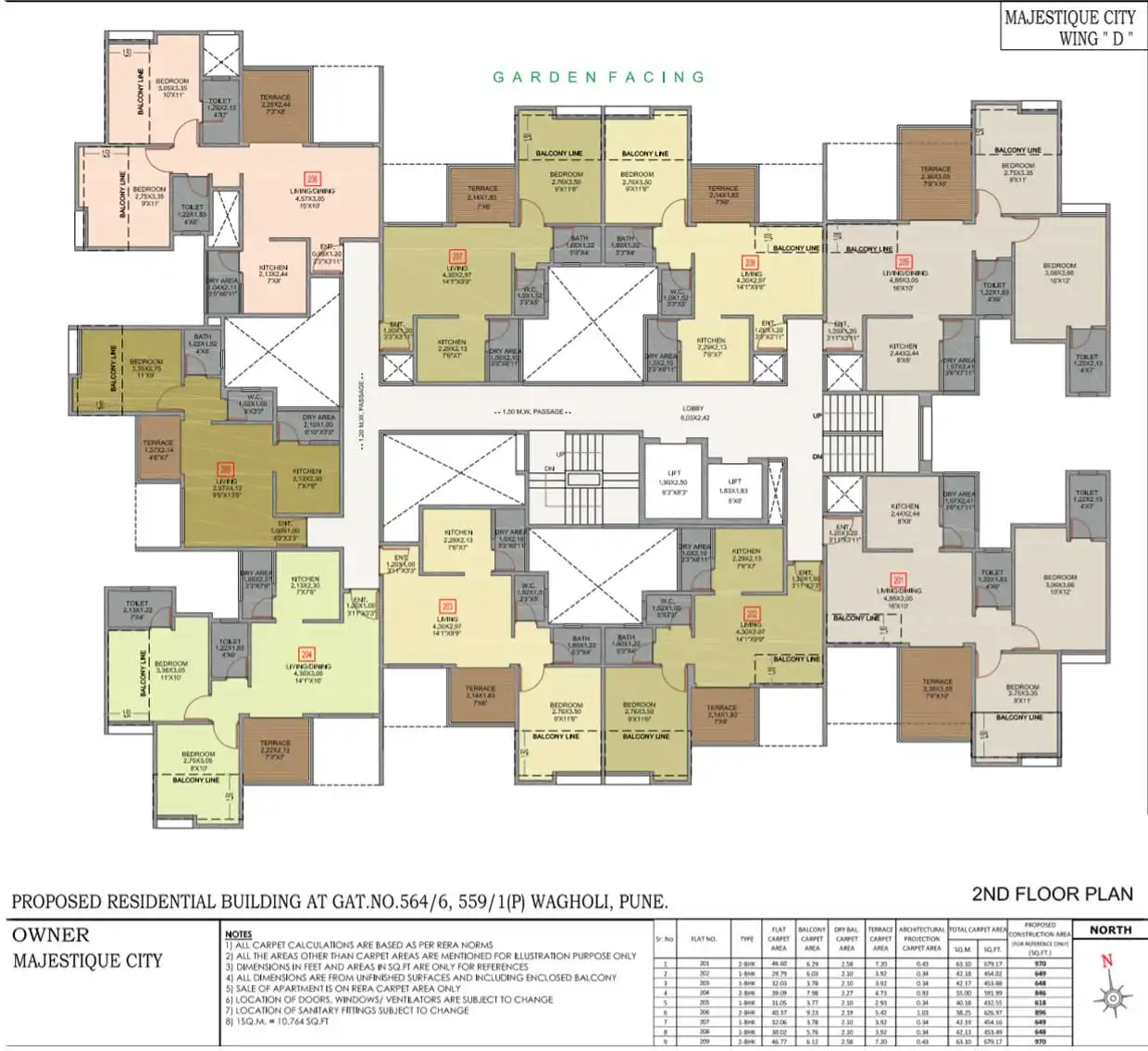 Majestique City Floor plan 6