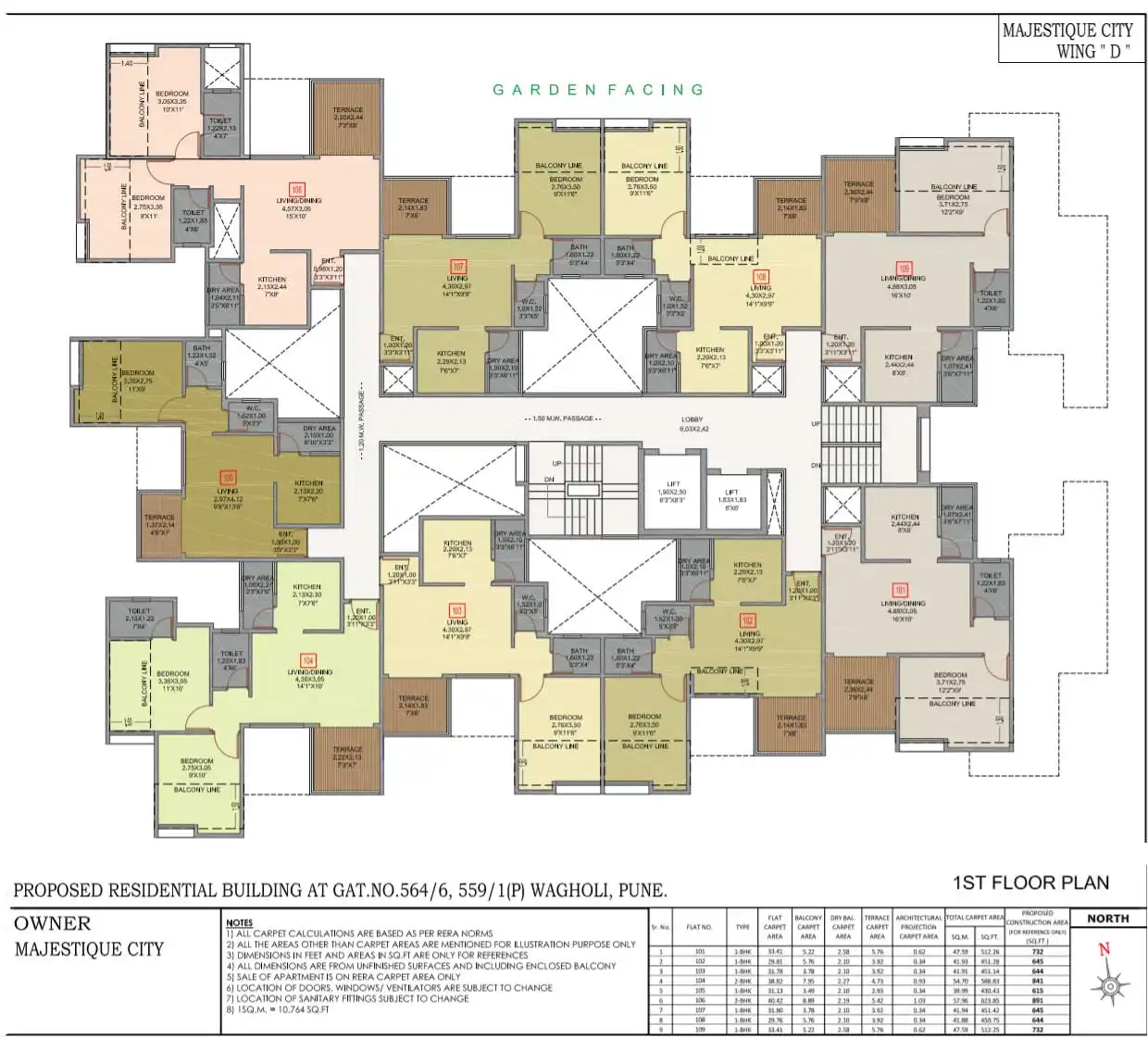 Majestique City Floor plan 7
