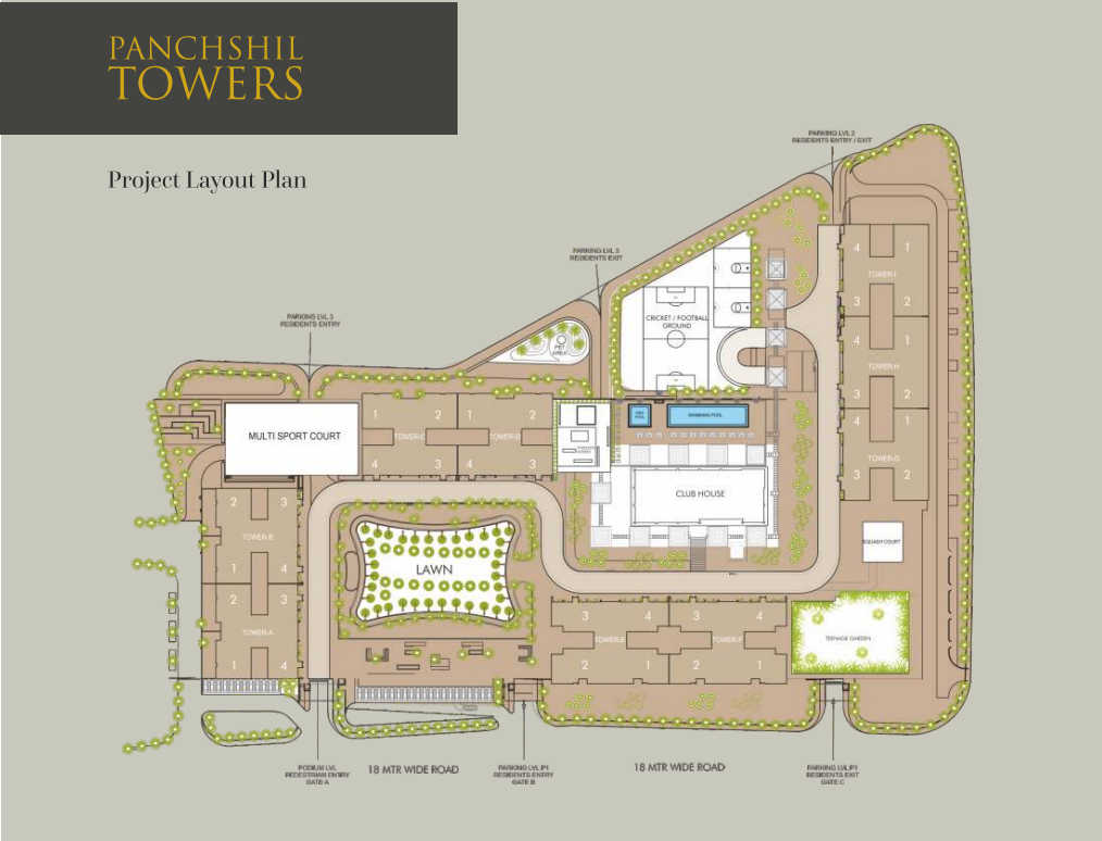 Panchshil Towers Master Plan