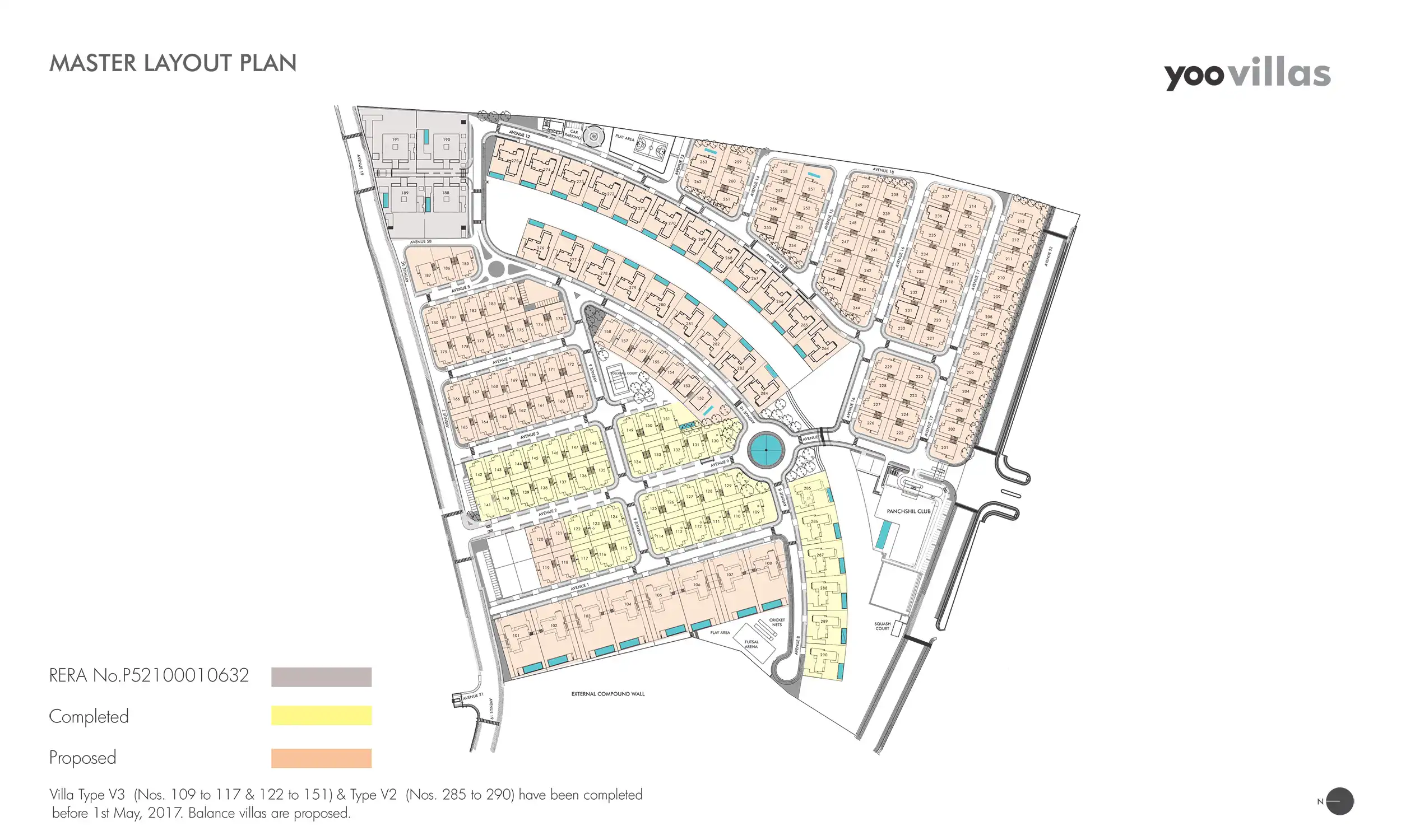 Panchshil Yoo Villas Floor plan 1