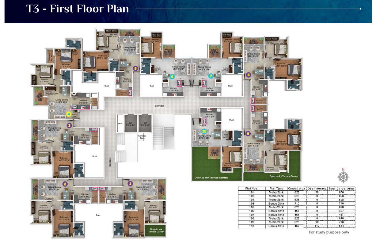 Saheel I trend Waterfront Floor plan 1