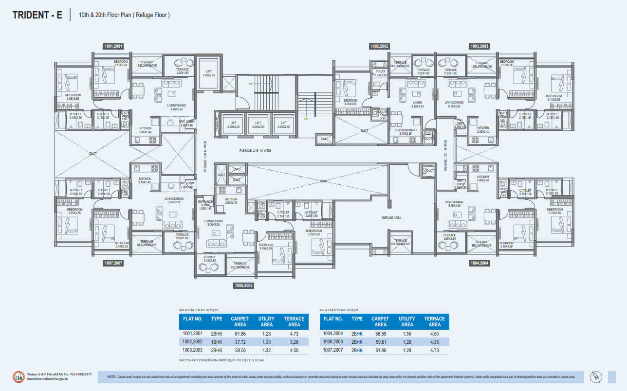 Paranjape Trident Towers Floor plan 3