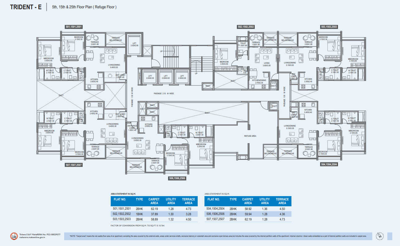 Paranjape Trident Towers Floor plan 5