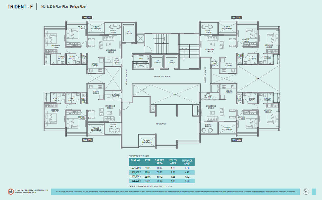 Paranjape Trident Towers Floor plan 9