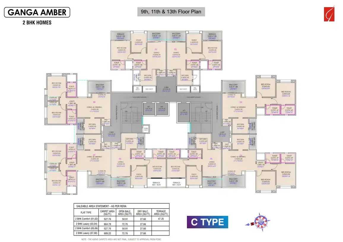 Ganga Amber Floor plan 3
