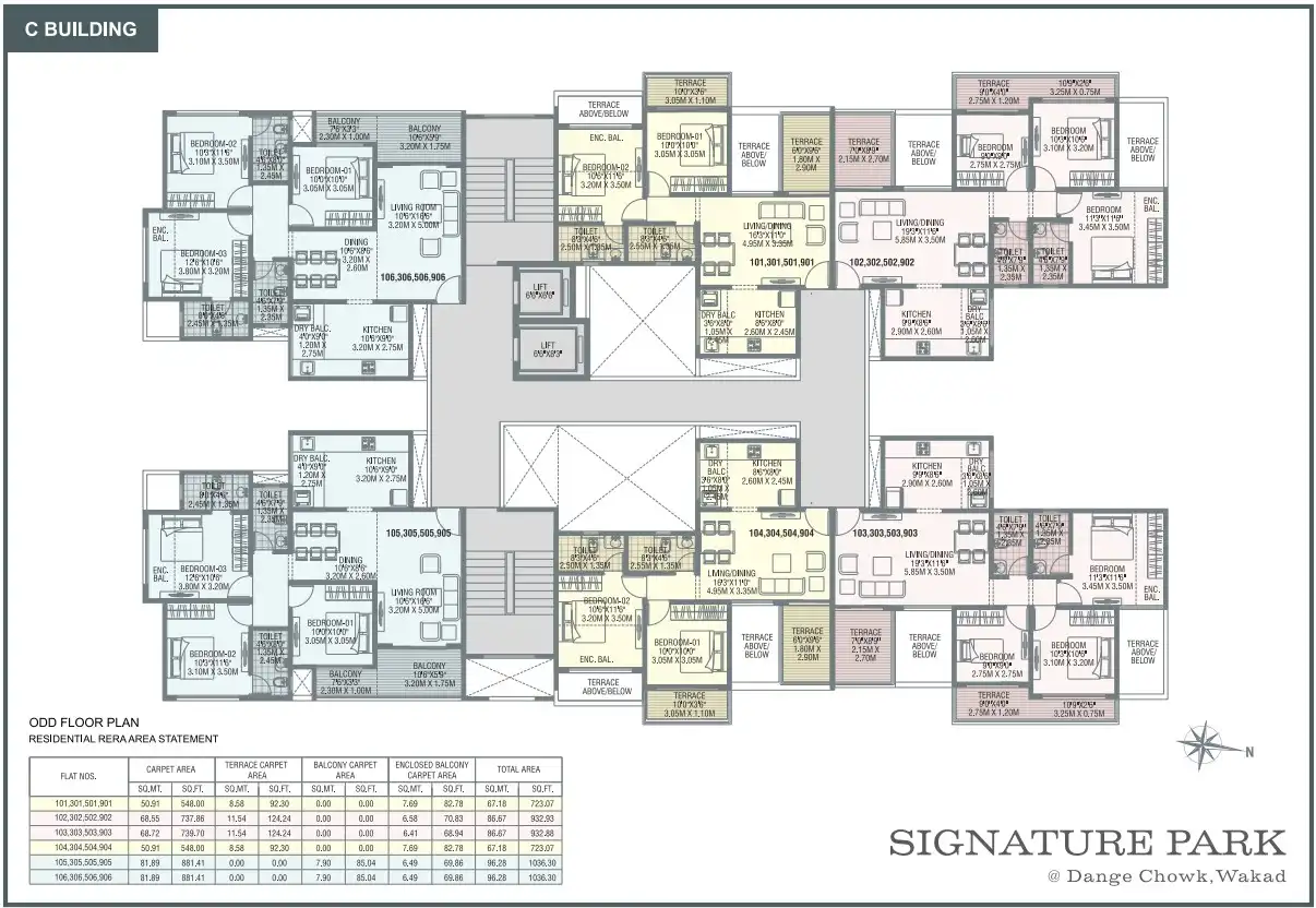 Sonigara Signature Park Floor plan 1