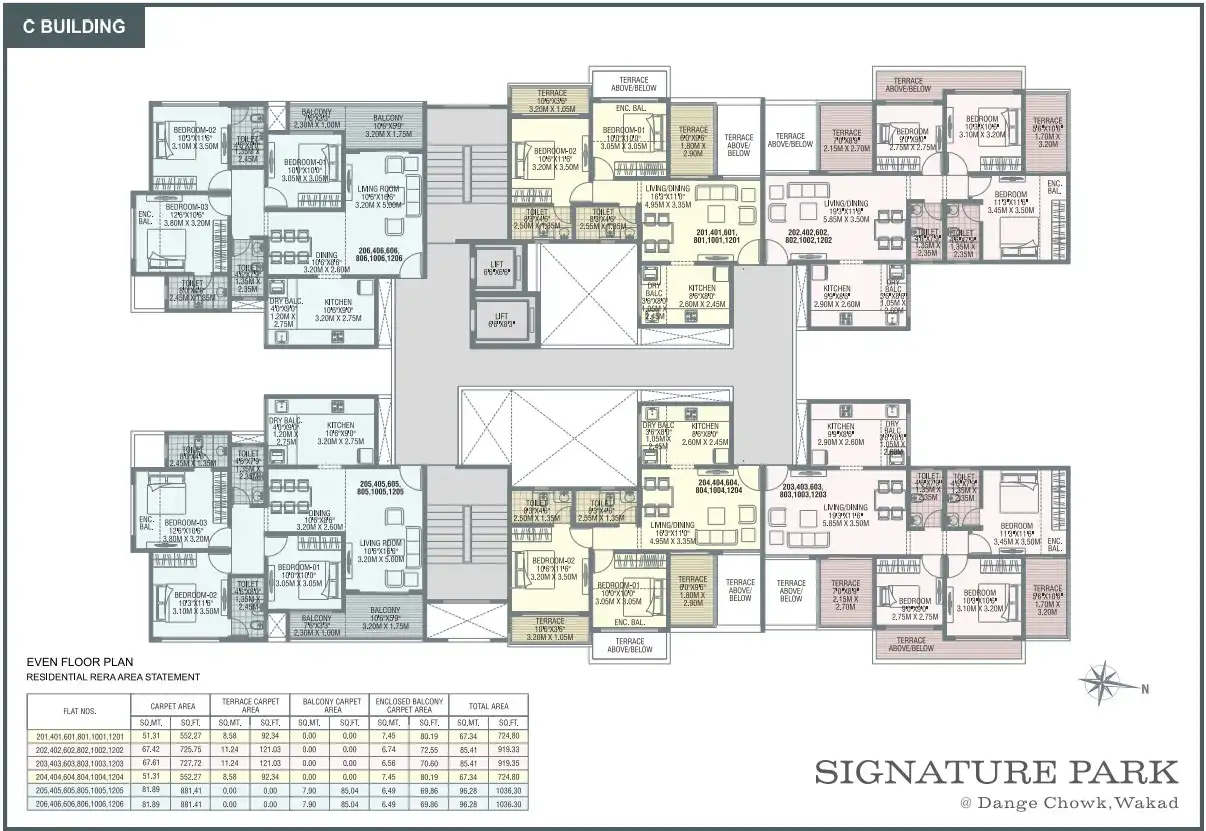 Sonigara Signature Park Floor plan 2