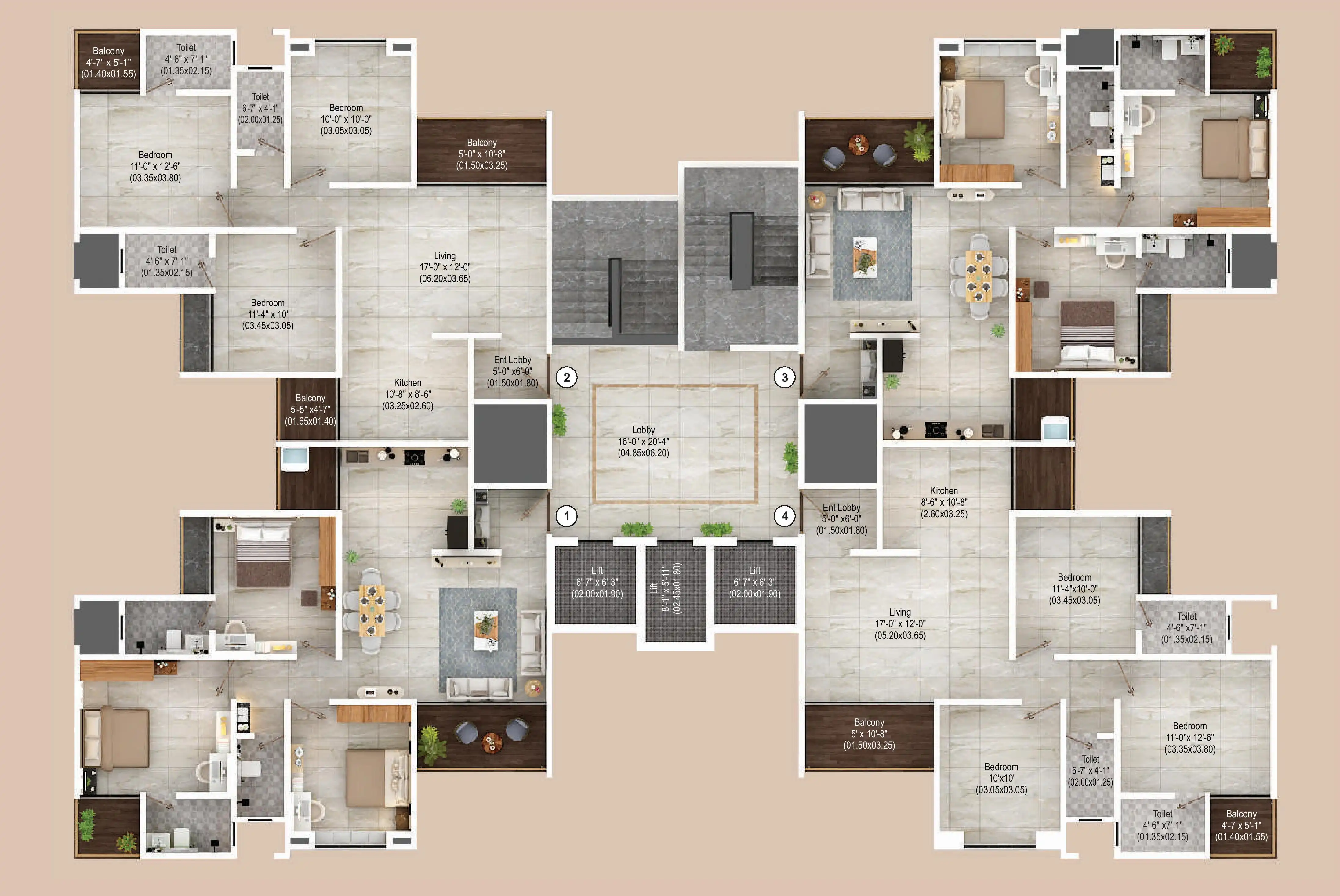 Vision Aristo Floor plan 1