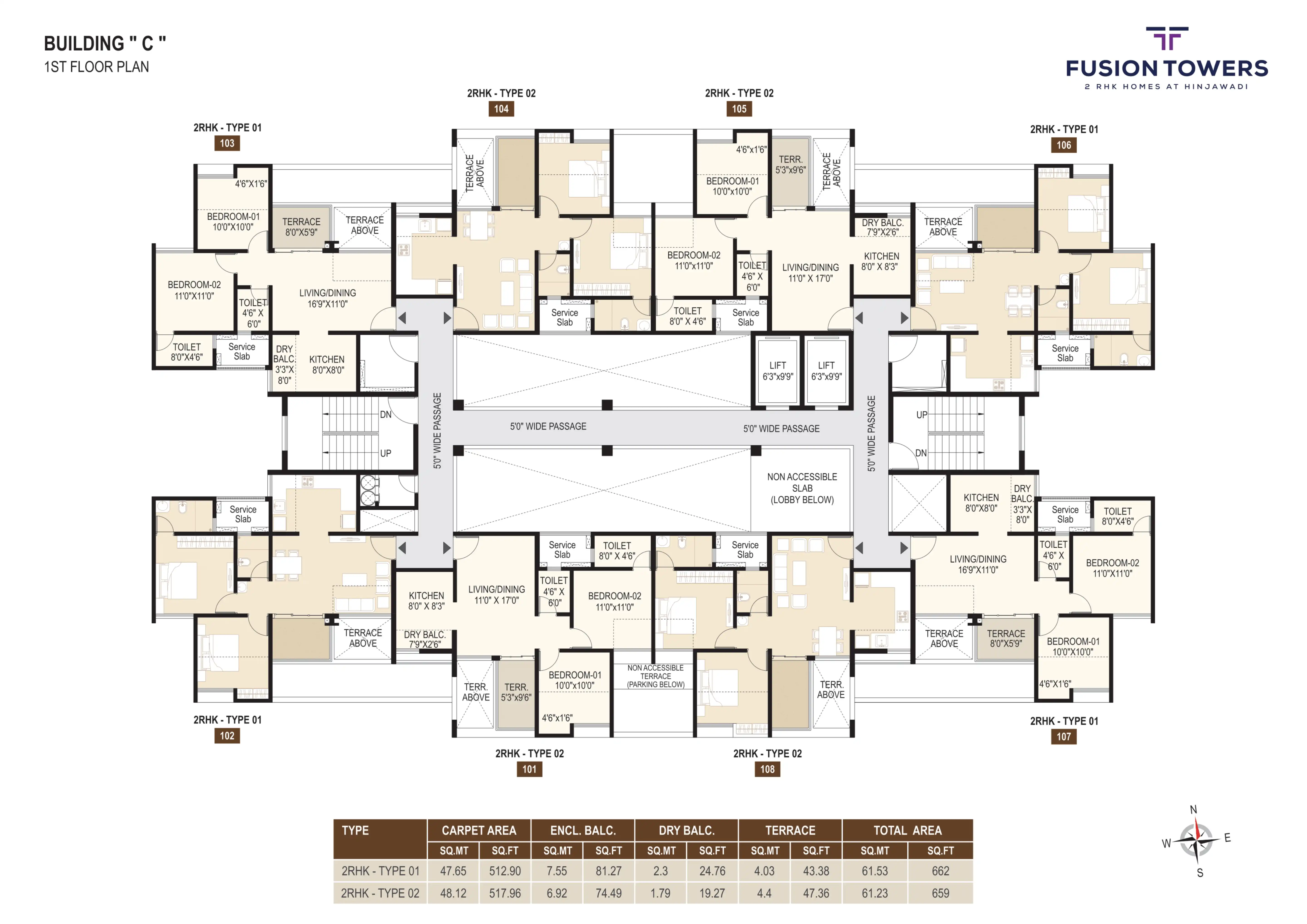 Rama Fusion Towers Floor plan 1