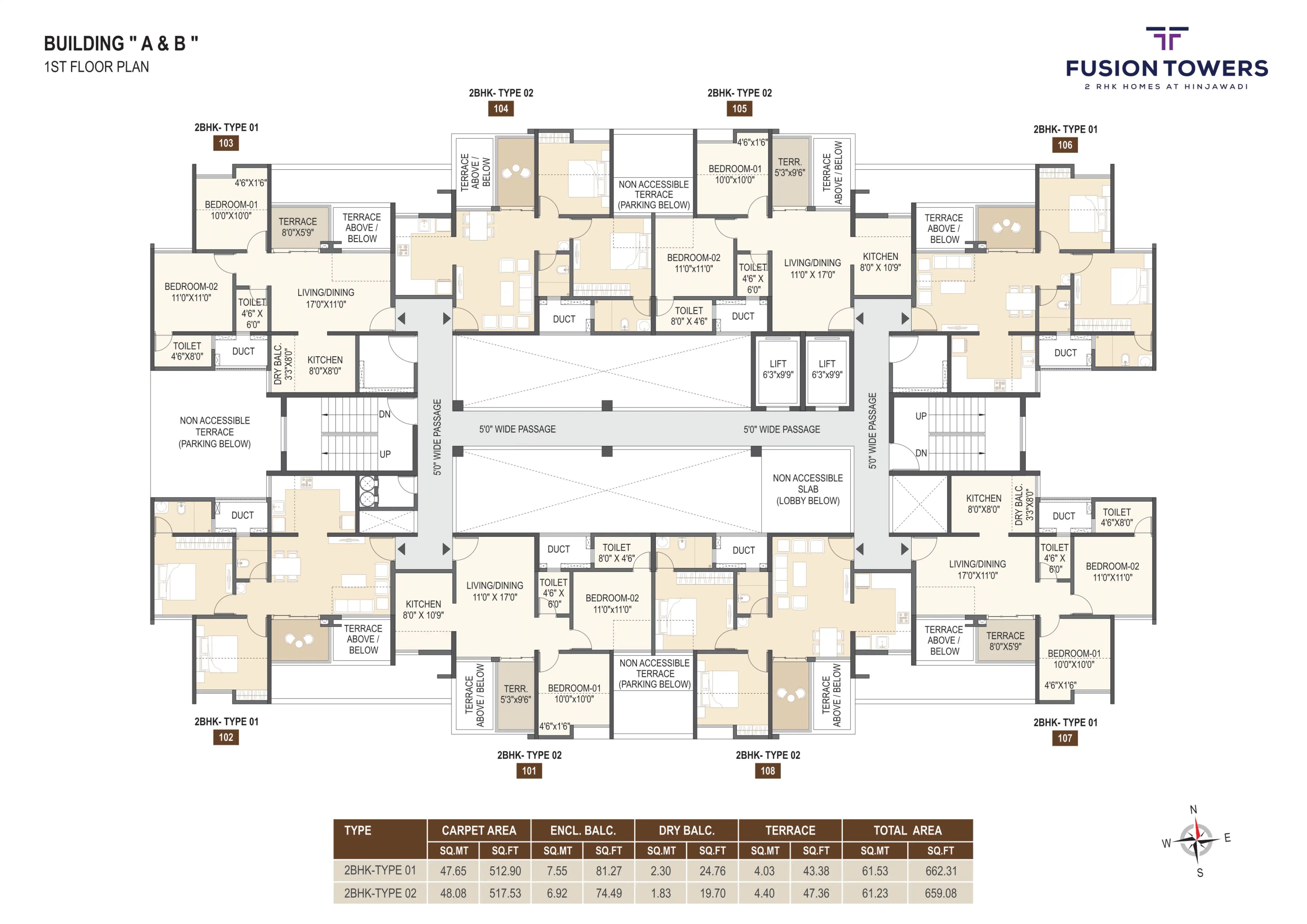 Rama Fusion Towers Floor plan 2