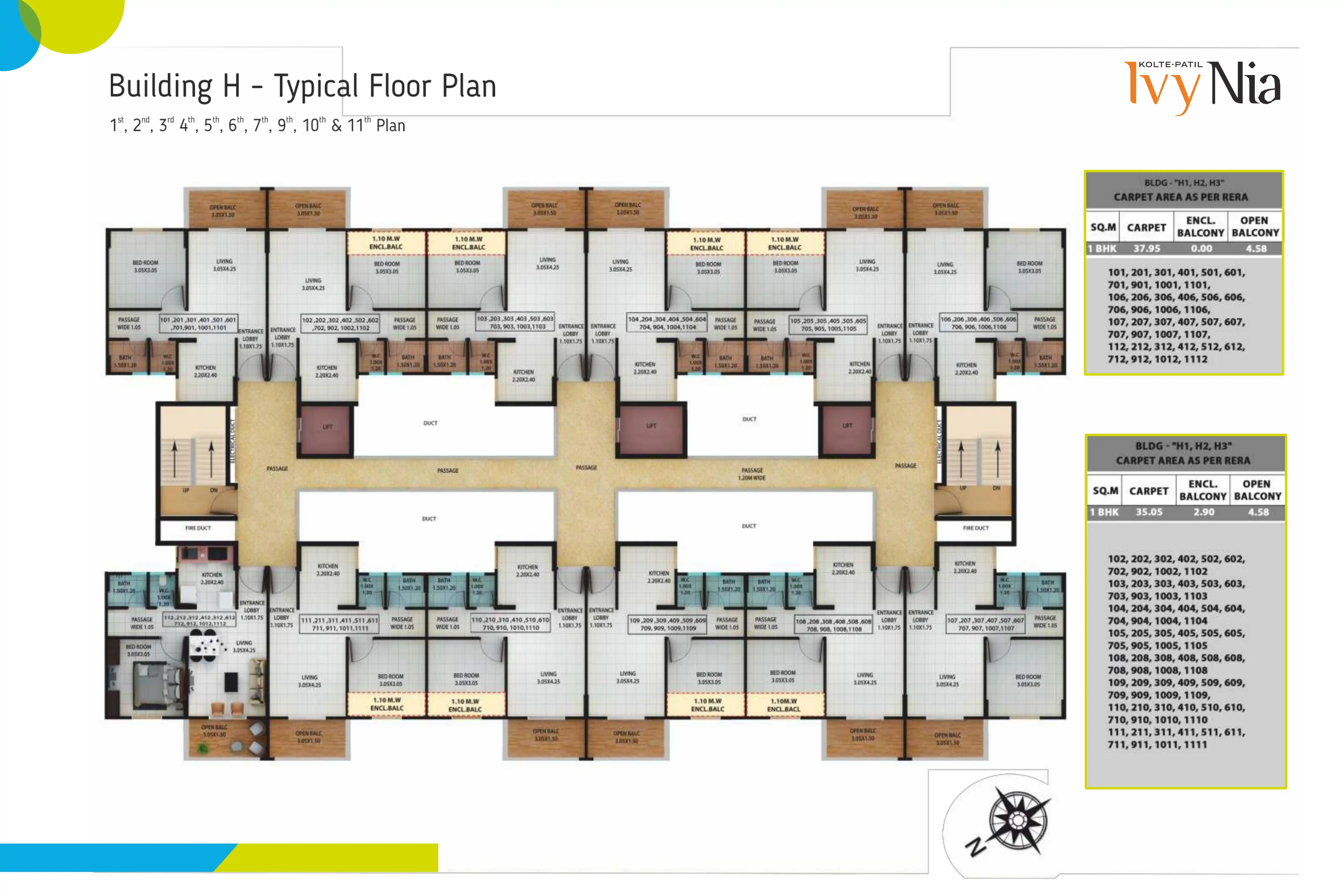 Kolte Patil Ivy Nia Floor plan 3
