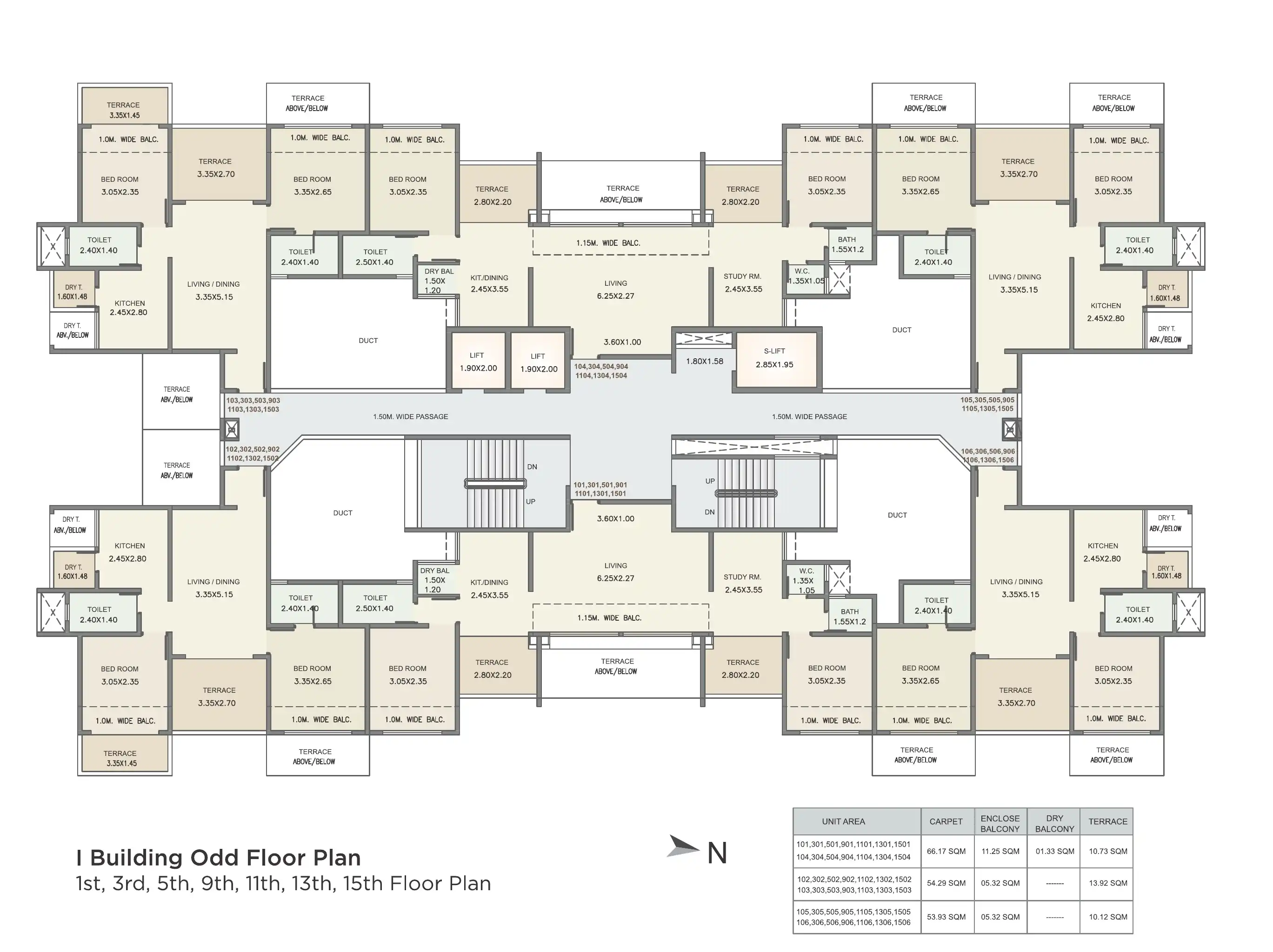 Kolte Patil Three Jewels Moon Stone Floor plan 2