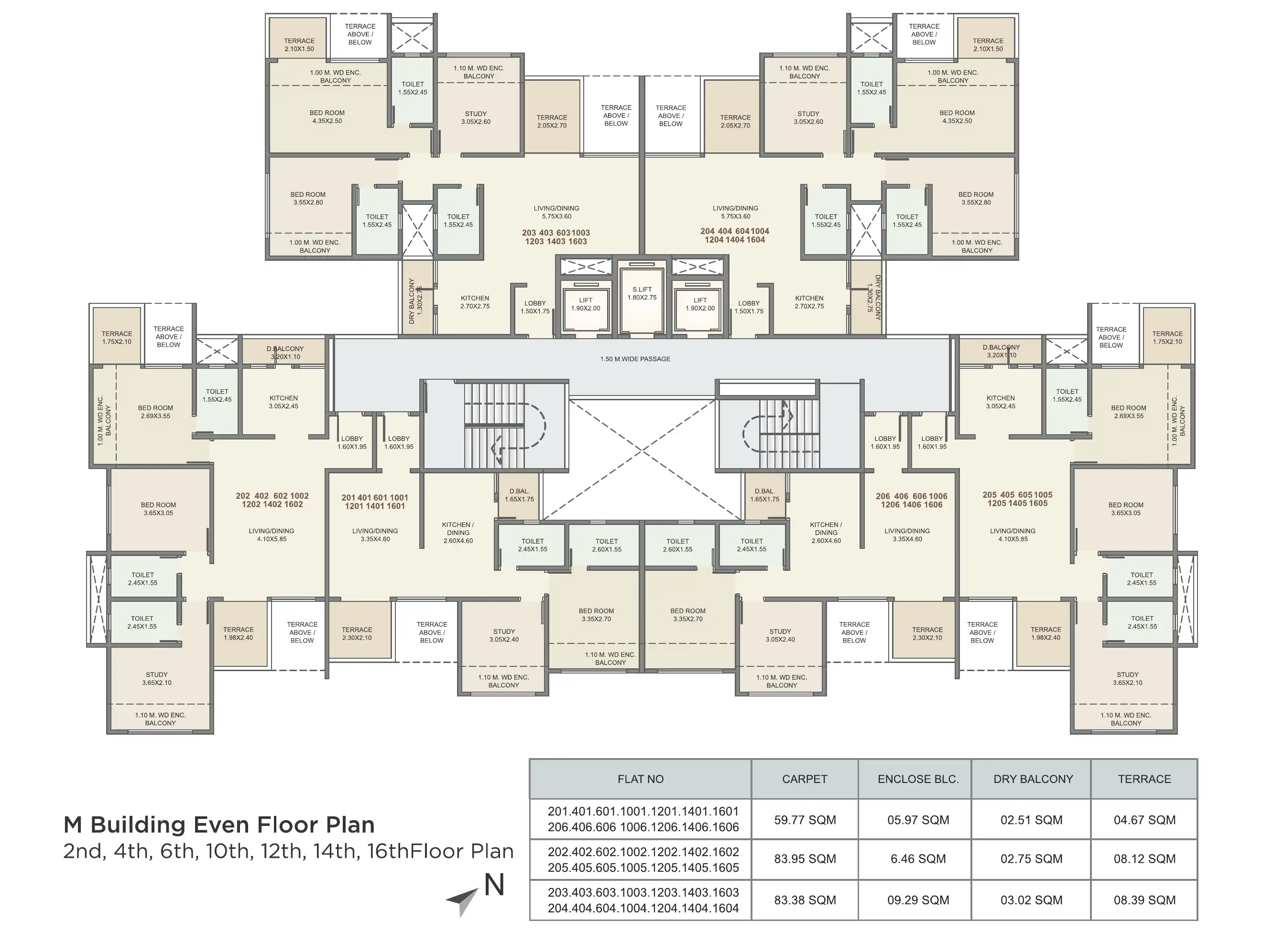 Kolte Patil Three Jewels Moon Stone Floor plan 5