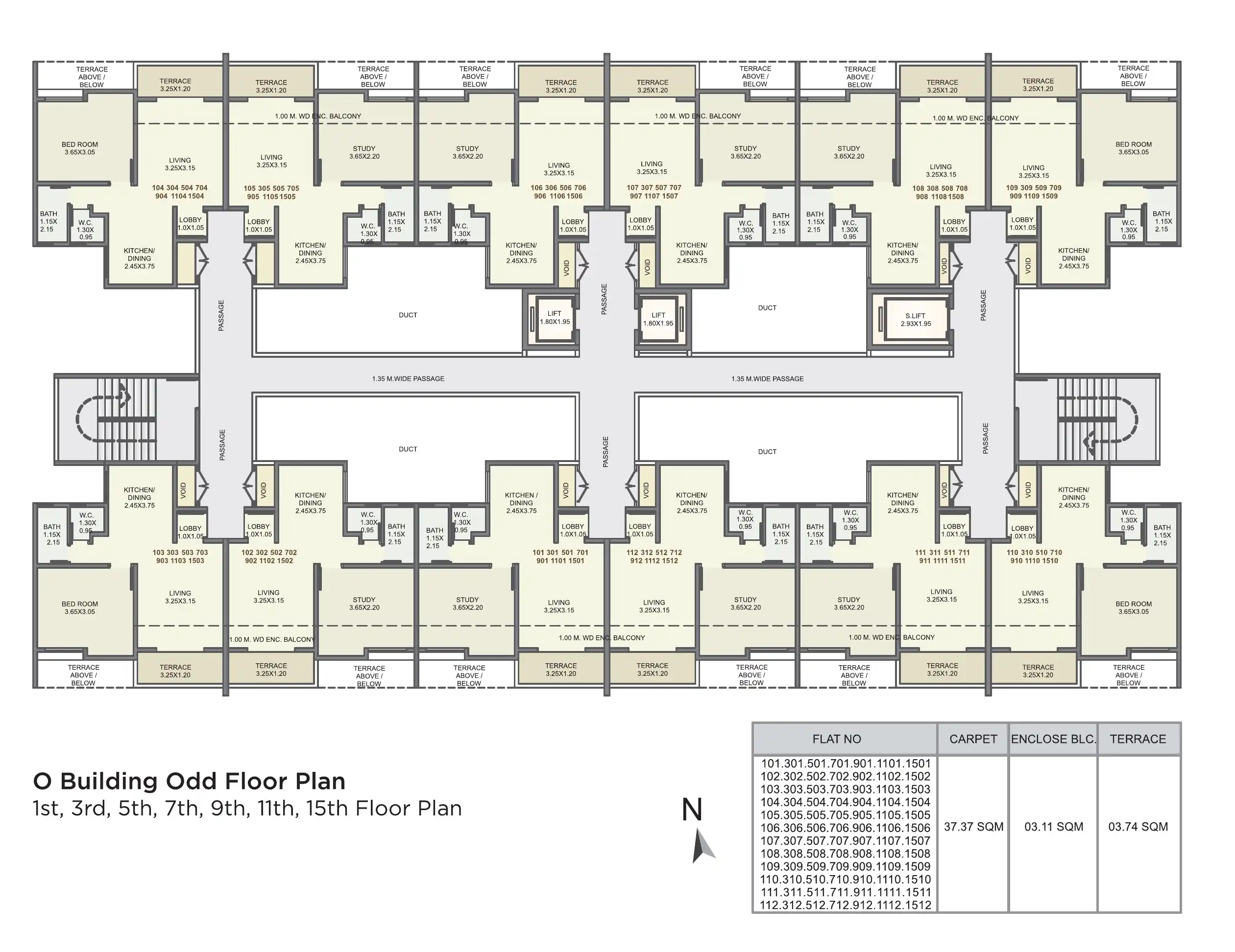 Kolte Patil Three Jewels Moon Stone Floor plan 10