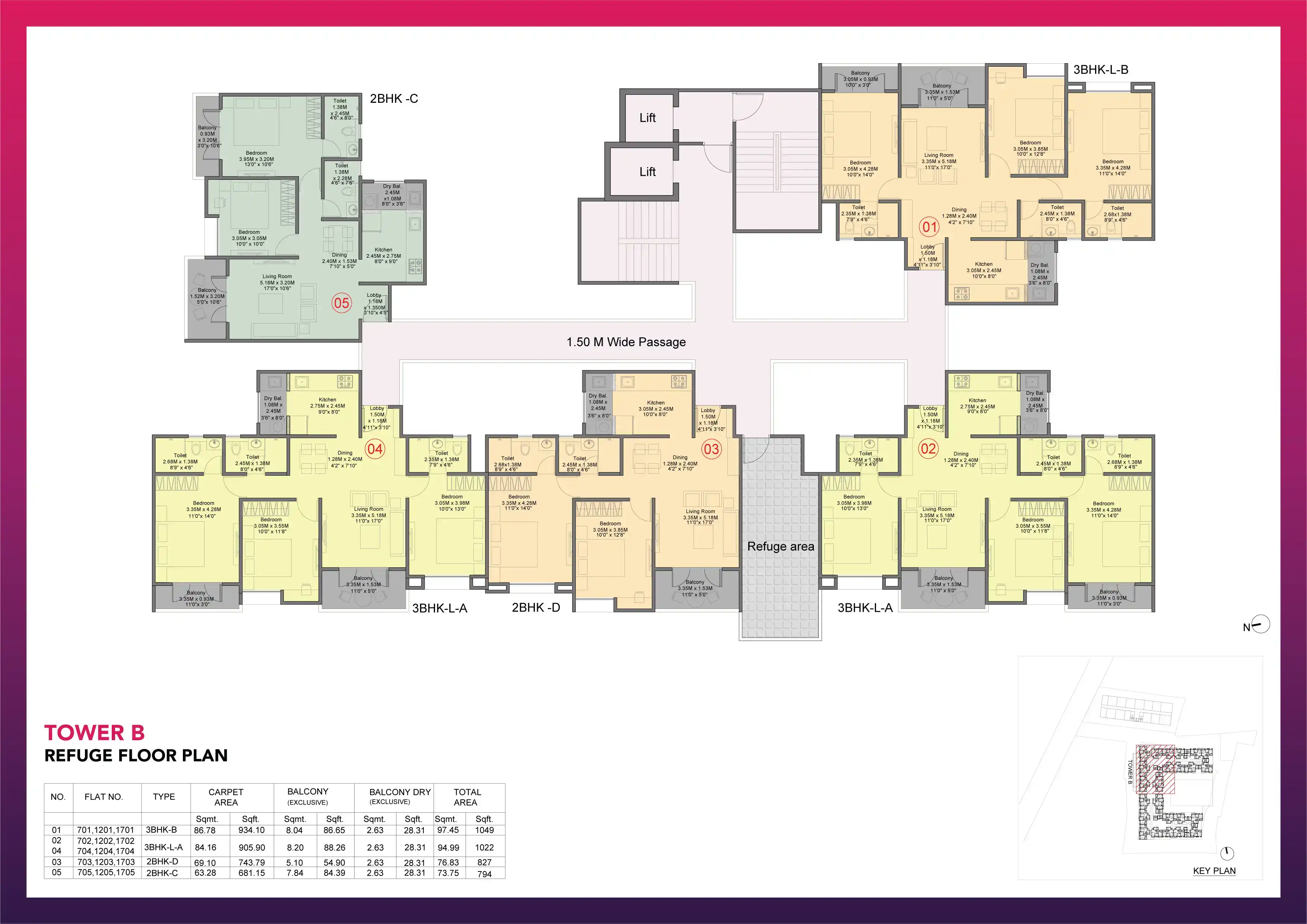 Kohinoor Sapphire 3 Floor plan 3