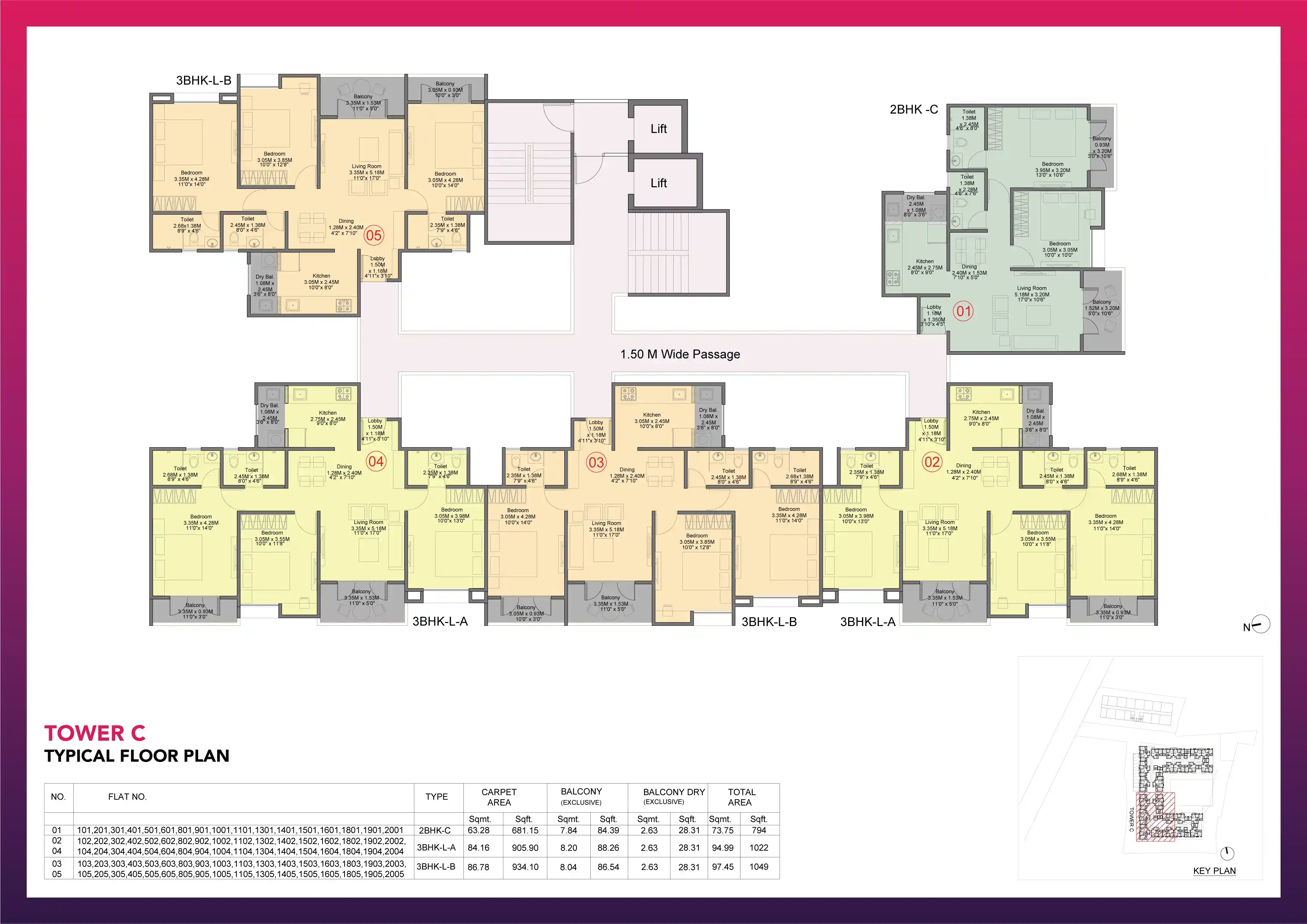 Kohinoor Sapphire 3 Floor plan 6