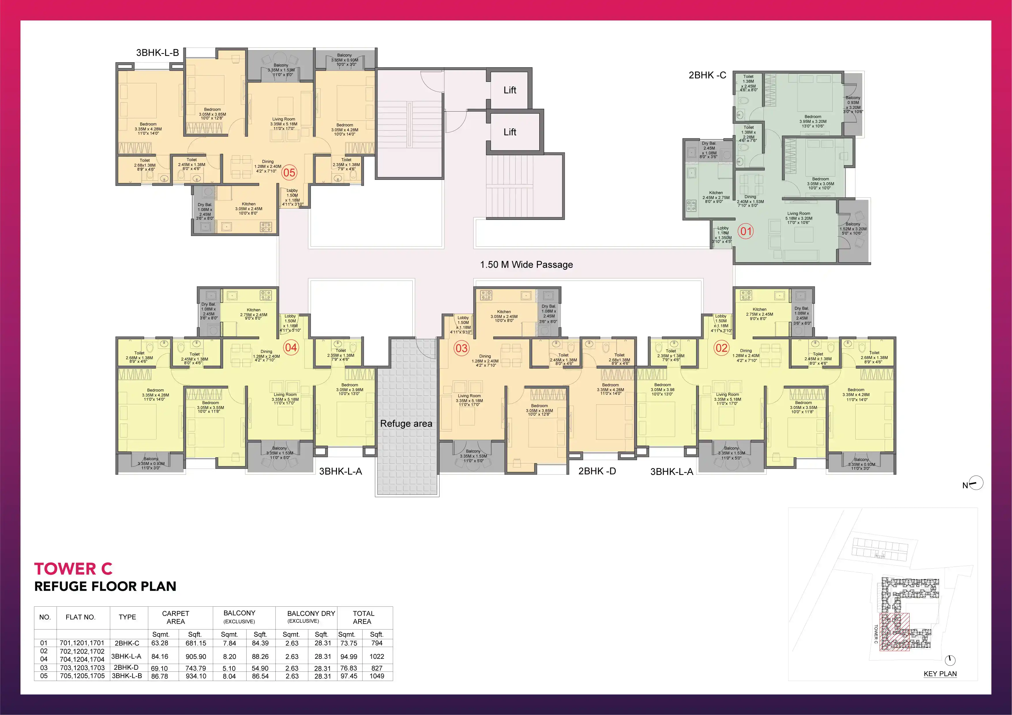 Kohinoor Sapphire 3 Floor plan 7