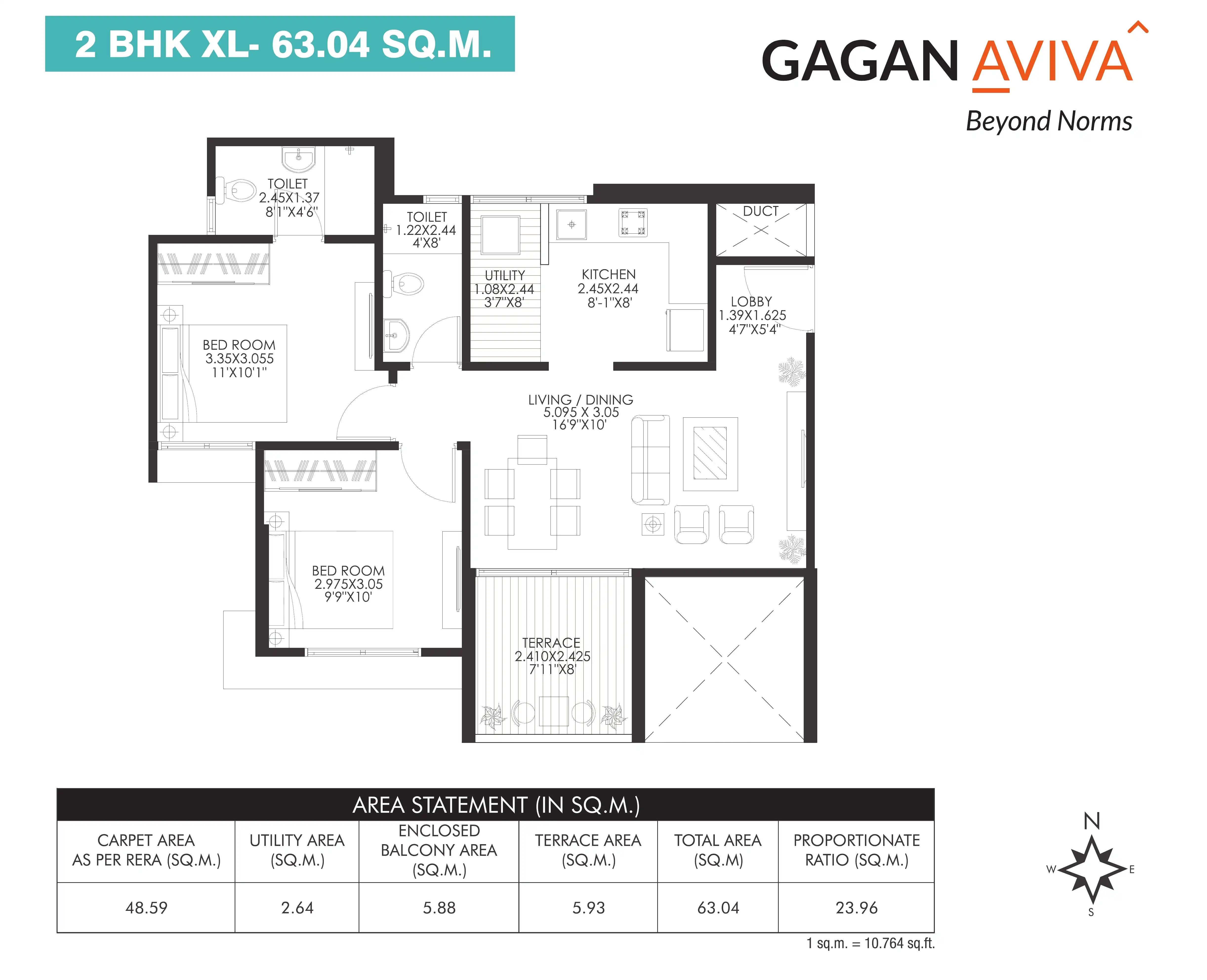 Gagan Aviva Floor plan 1