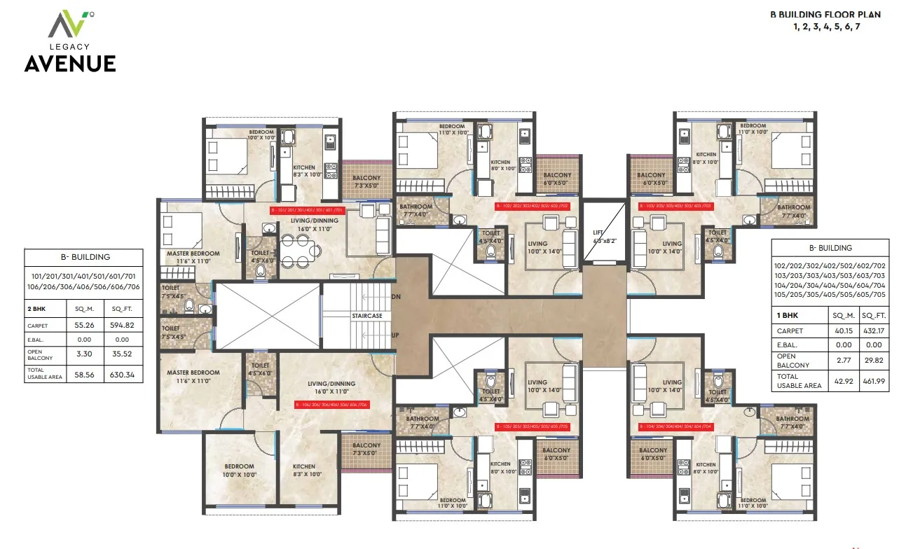 Legacy Avenue Floor plan 2