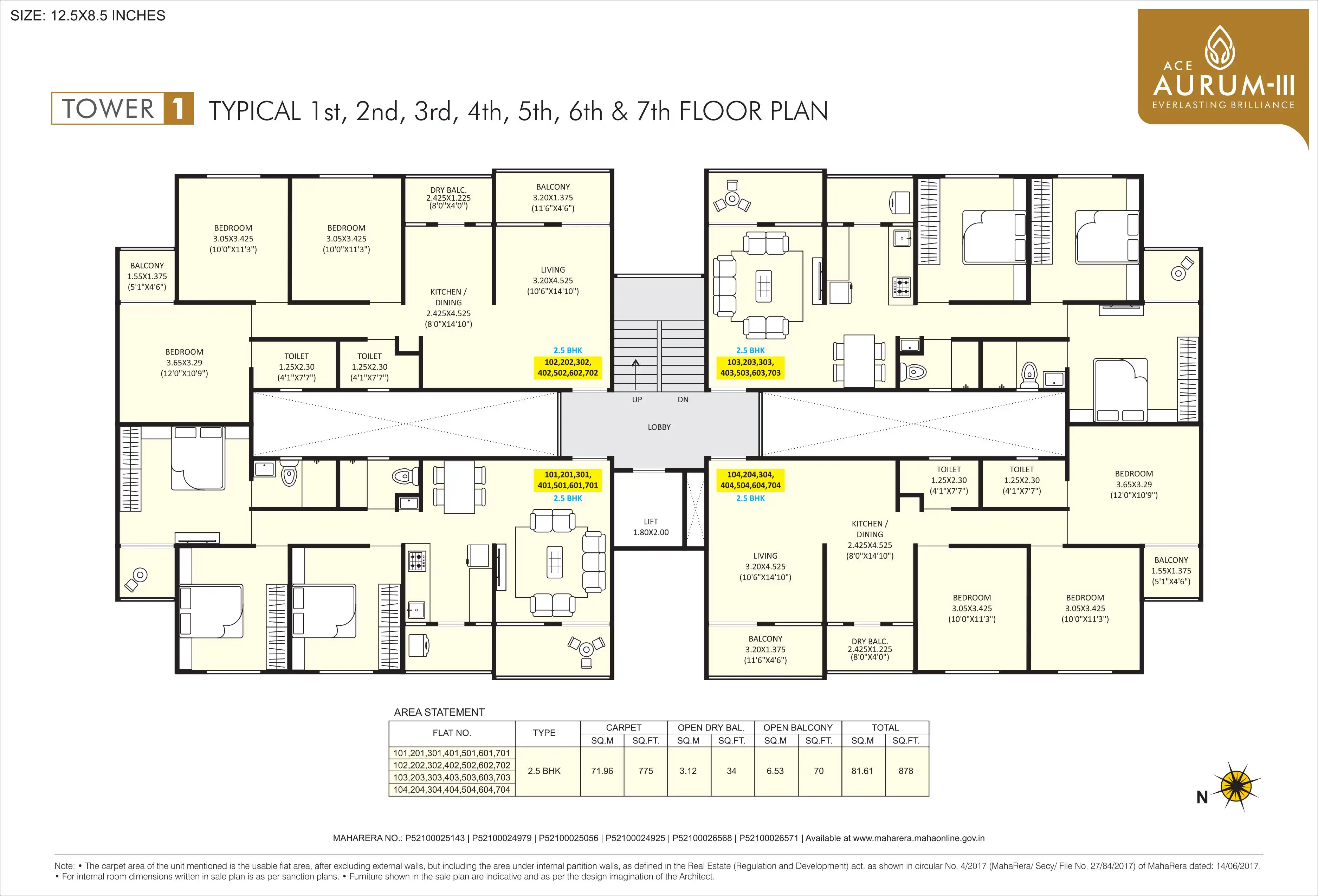 Jhamtani Ace Aurum III Floor plan 2