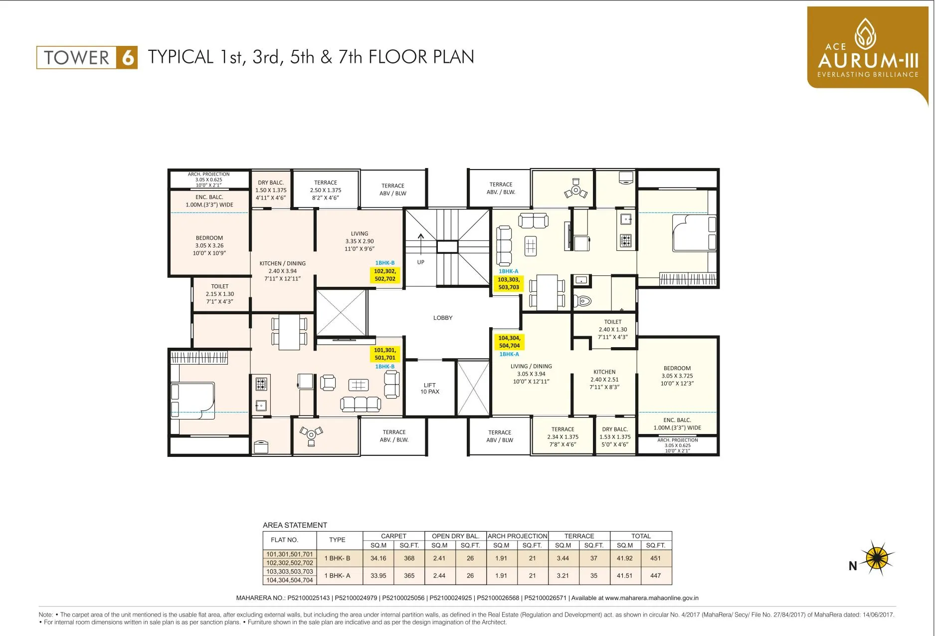 Jhamtani Ace Aurum III Floor plan 7