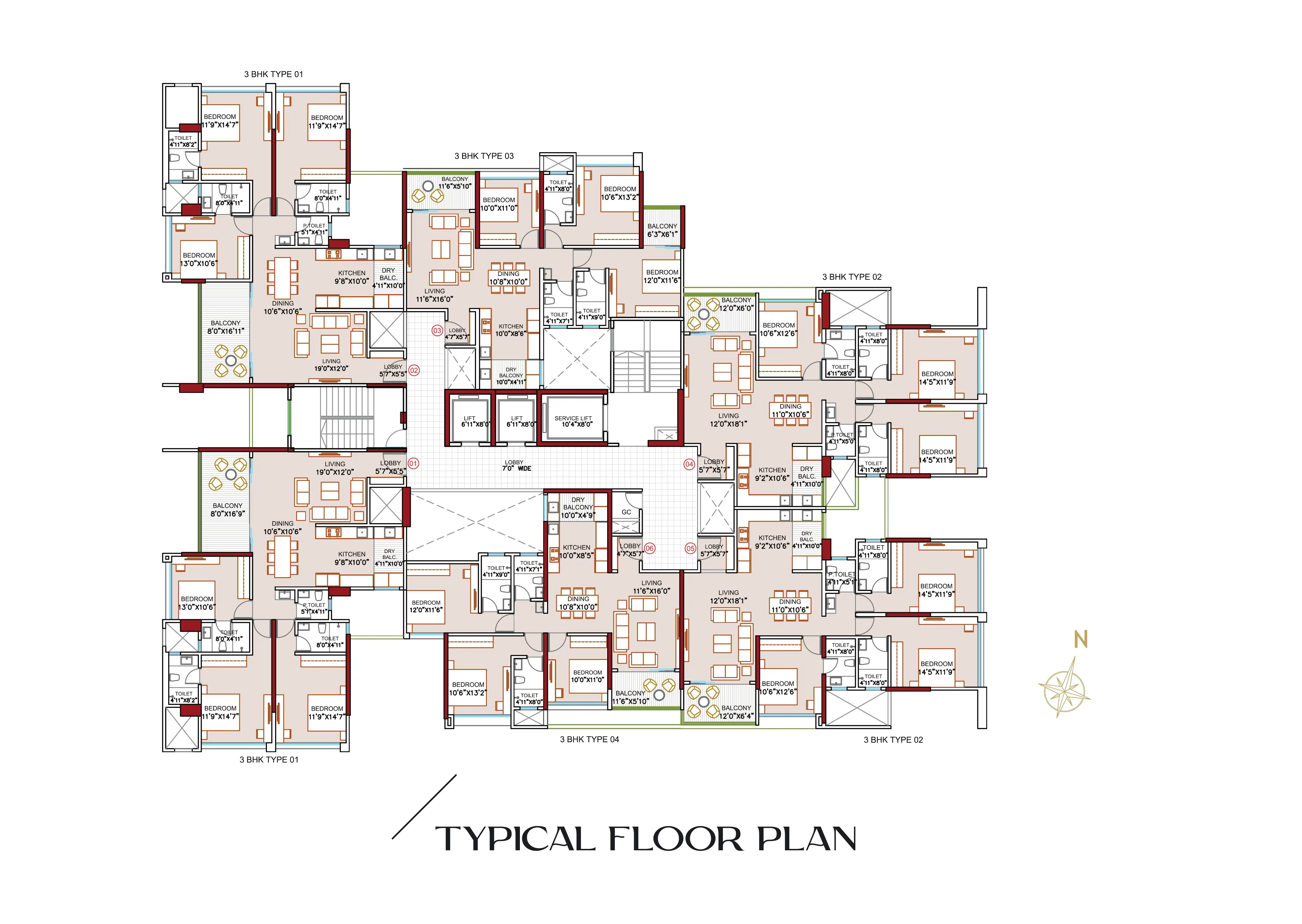 Jhamtani Nandan Ace Floor Plan