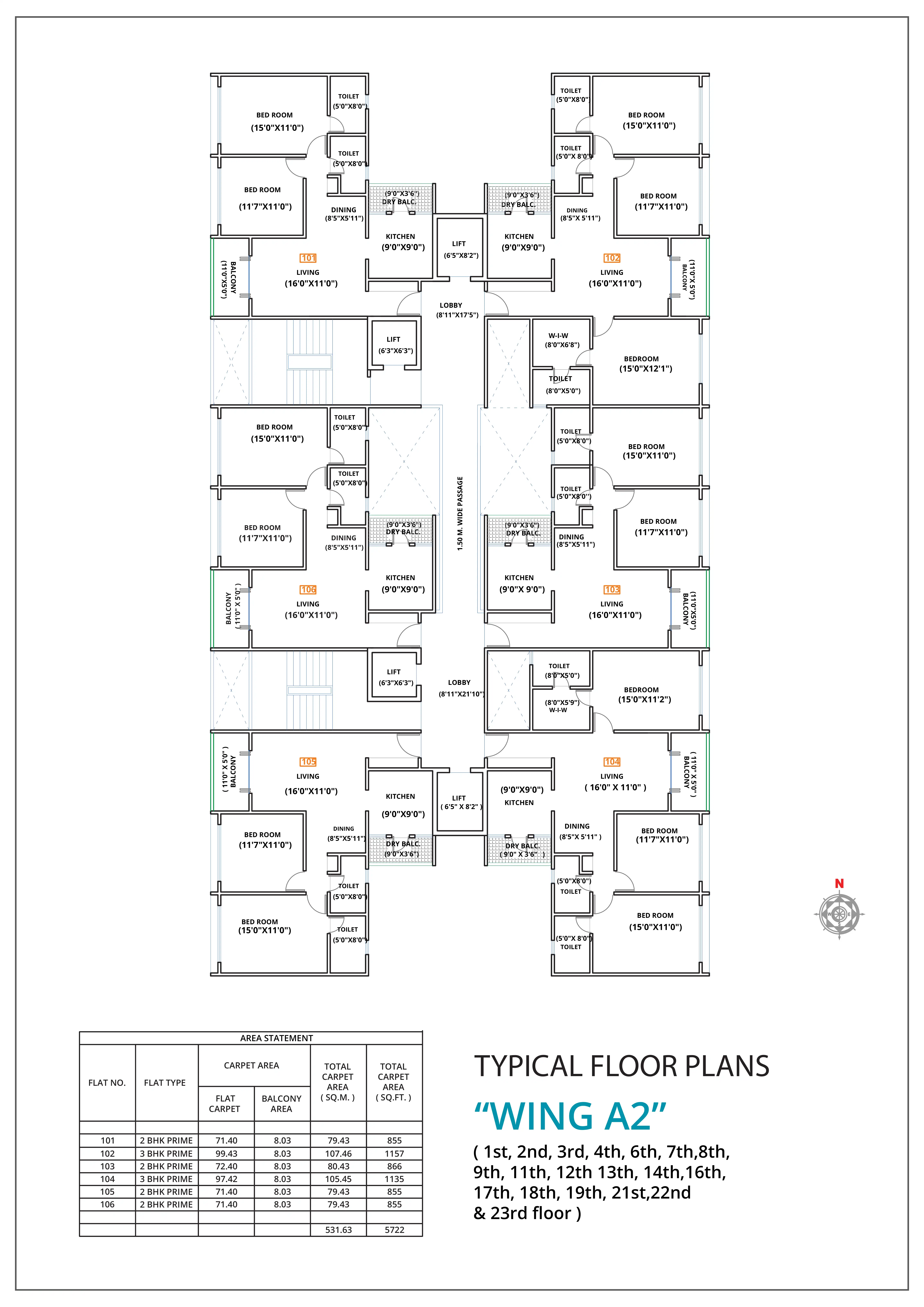 Kohinoor Zen Elite Floor plan 3