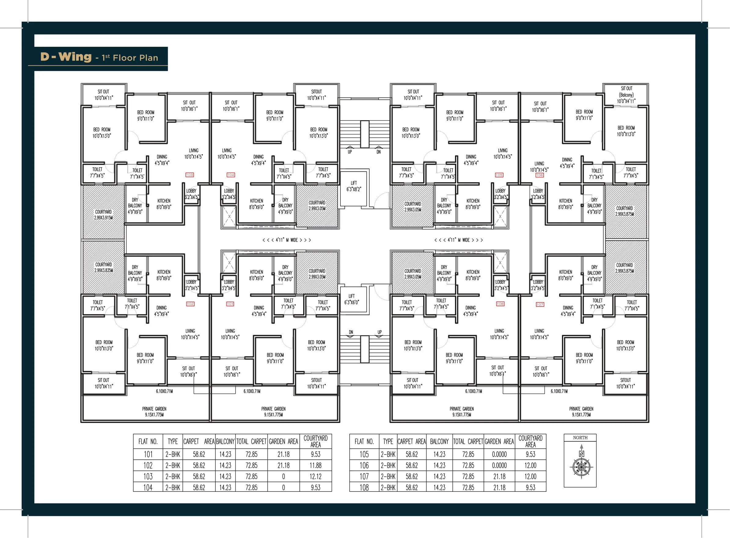 Sukhwani Hermosa Casa Floor plan 1