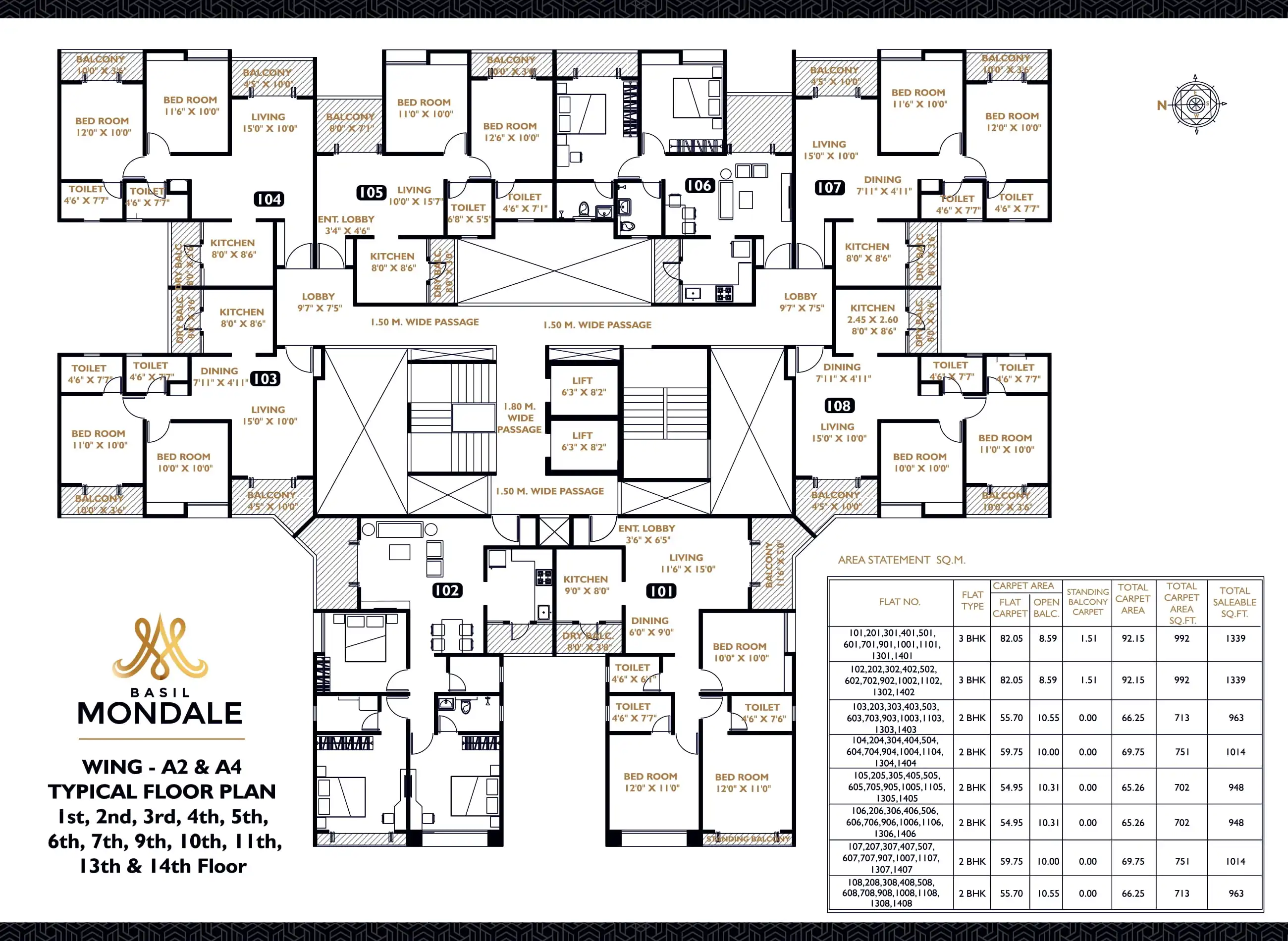 Basil Mondale Floor plan 1