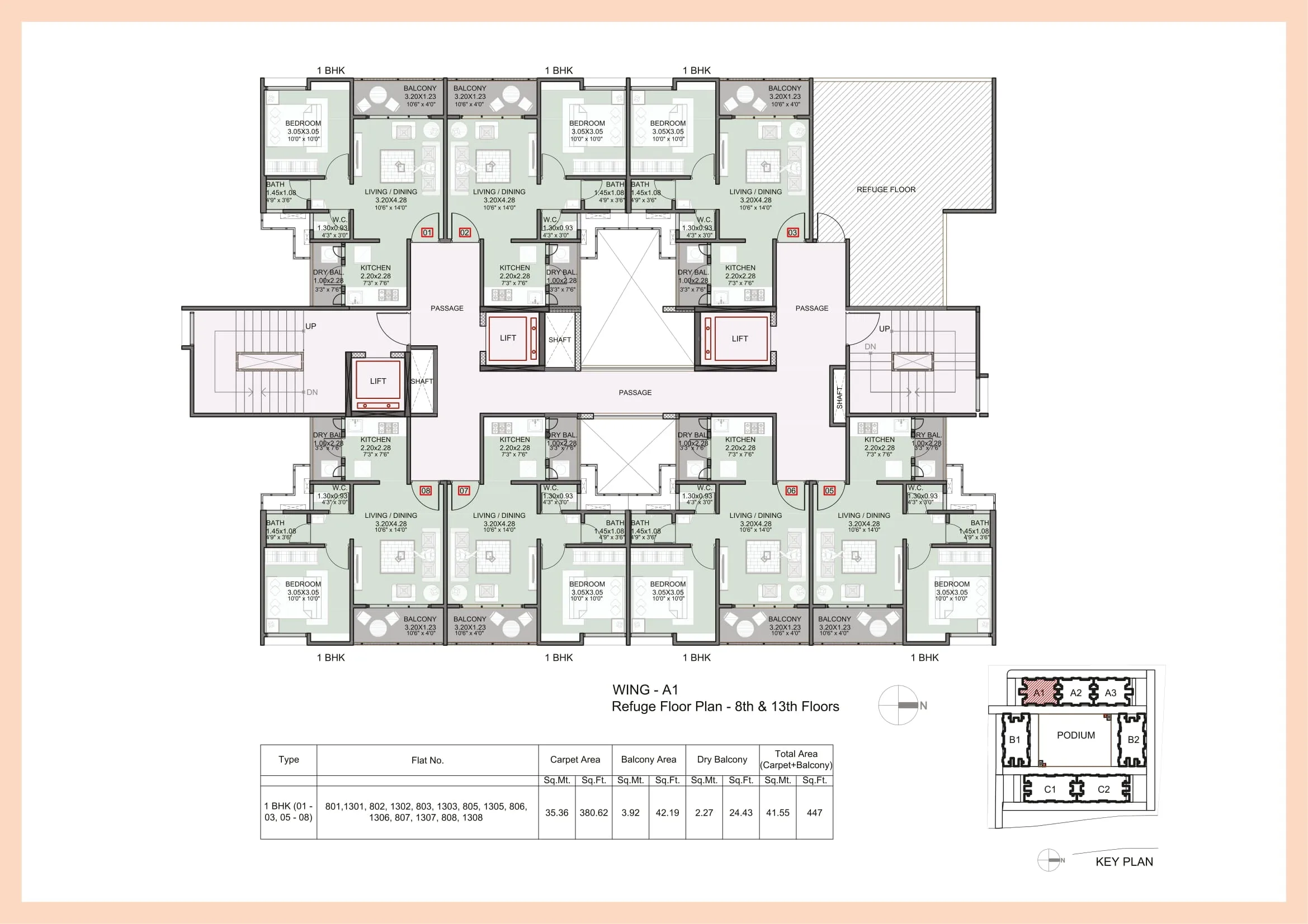 Kohinoor Abhimaan Township Floor plan 1